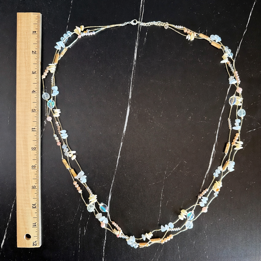 Sea Glass Drift Layered Necklace