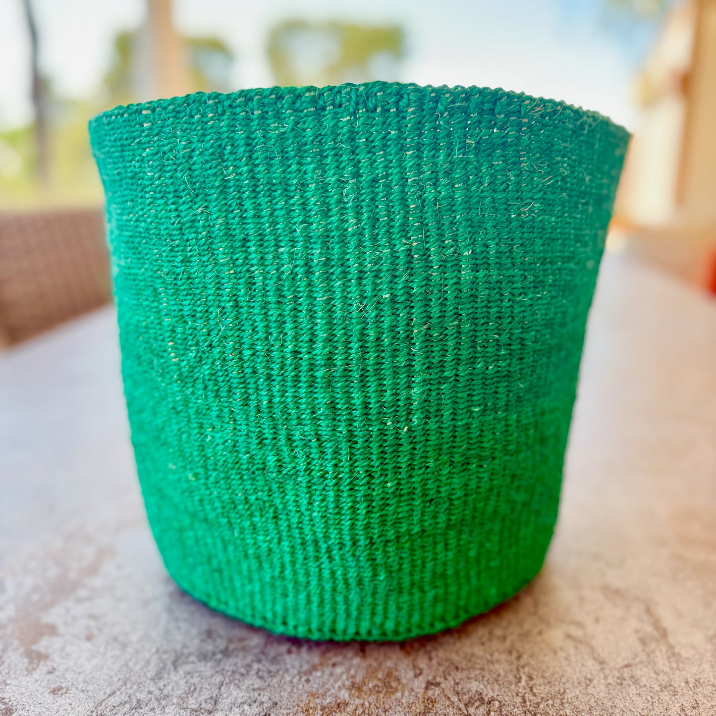 Kitui Basket – Large Handwoven (Safari Green)