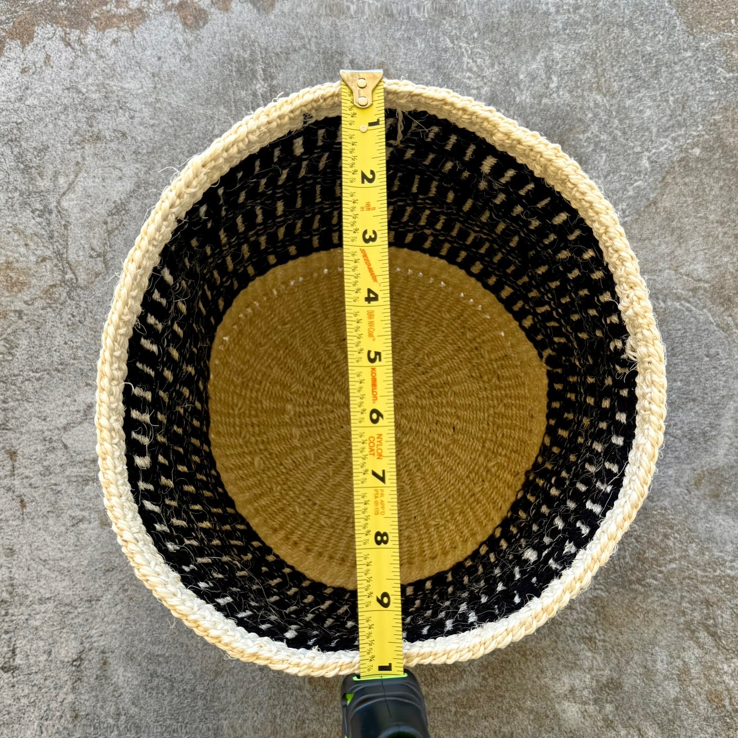 Kitui Basket – Medium Handwoven (Sunshine & Natural)