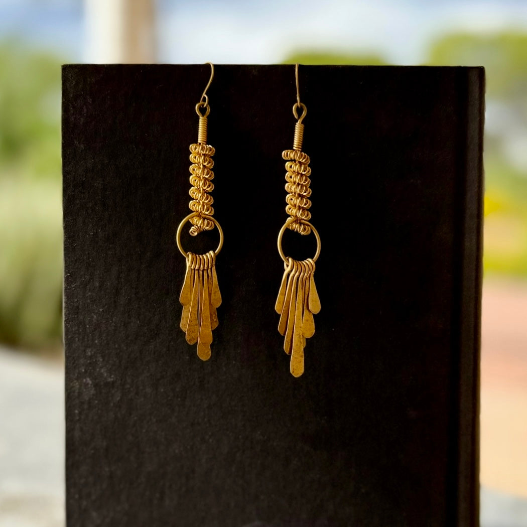 Kenyan Brass Earrings