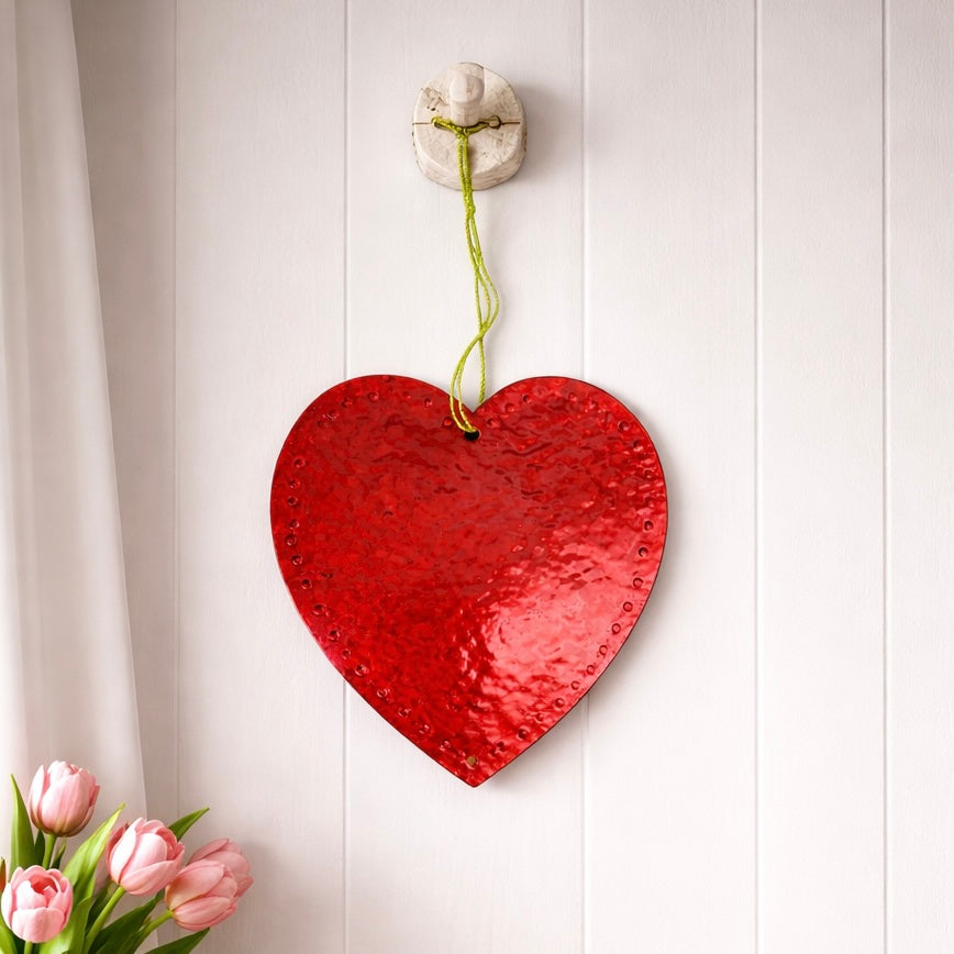 Handcrafted Metal Heart Hanging Décor ♥️