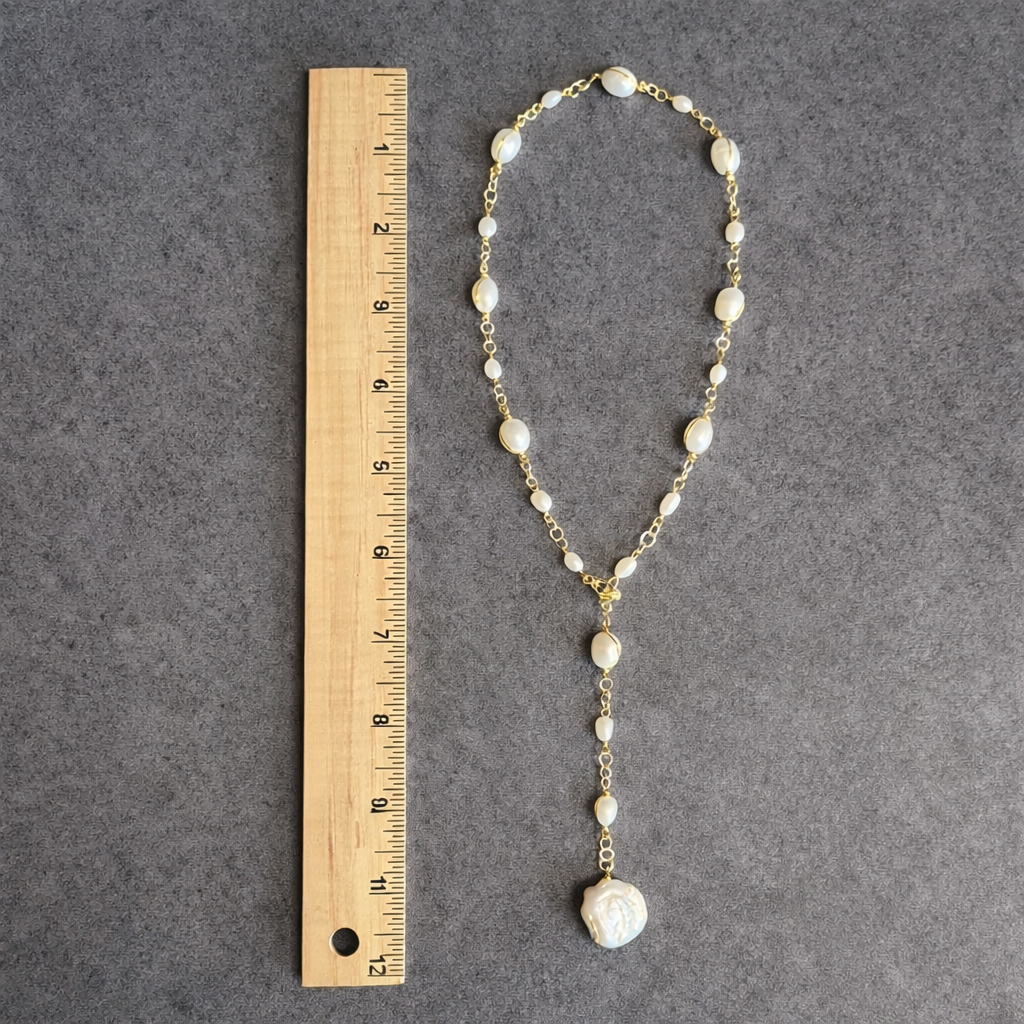 Luminous Path Pearl Necklace