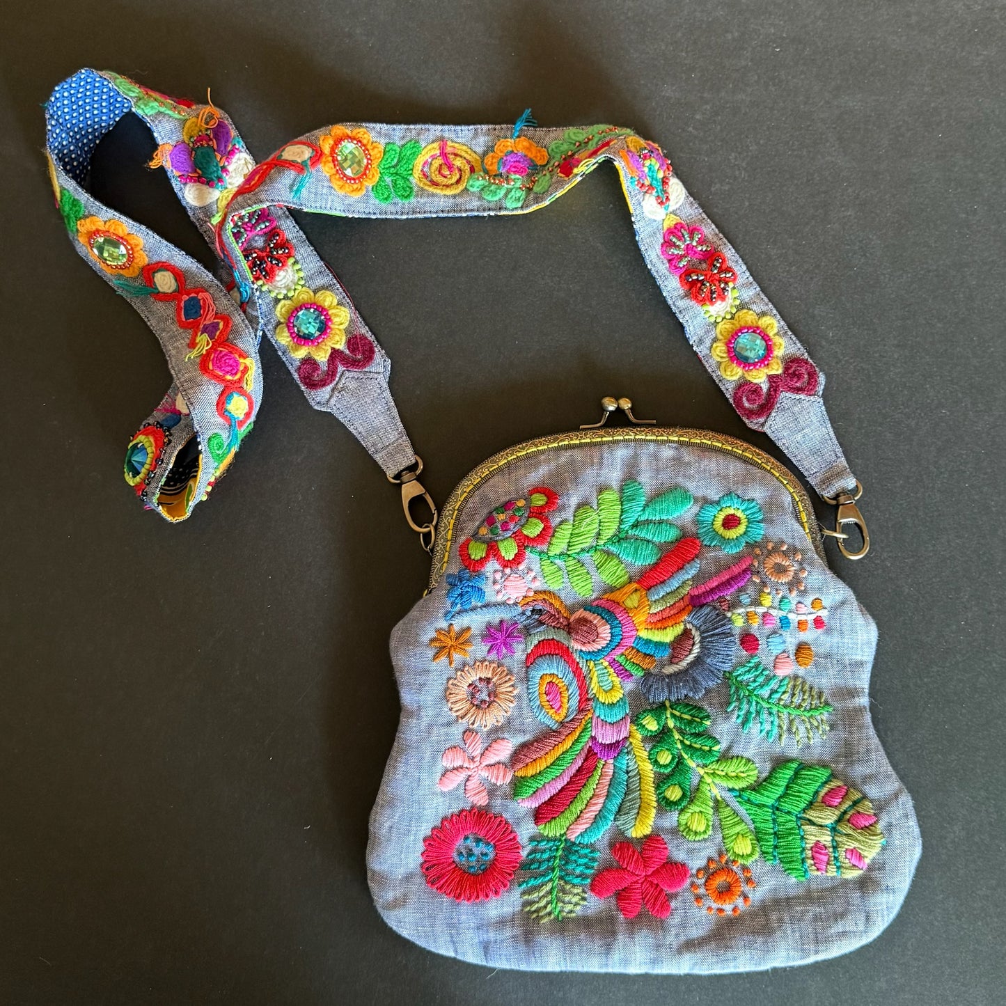 Hand-Embroidered Artisan Purse