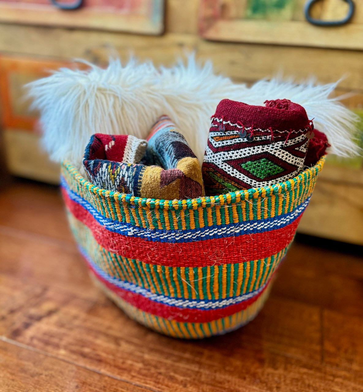 Large Kenyan Bin Basket
