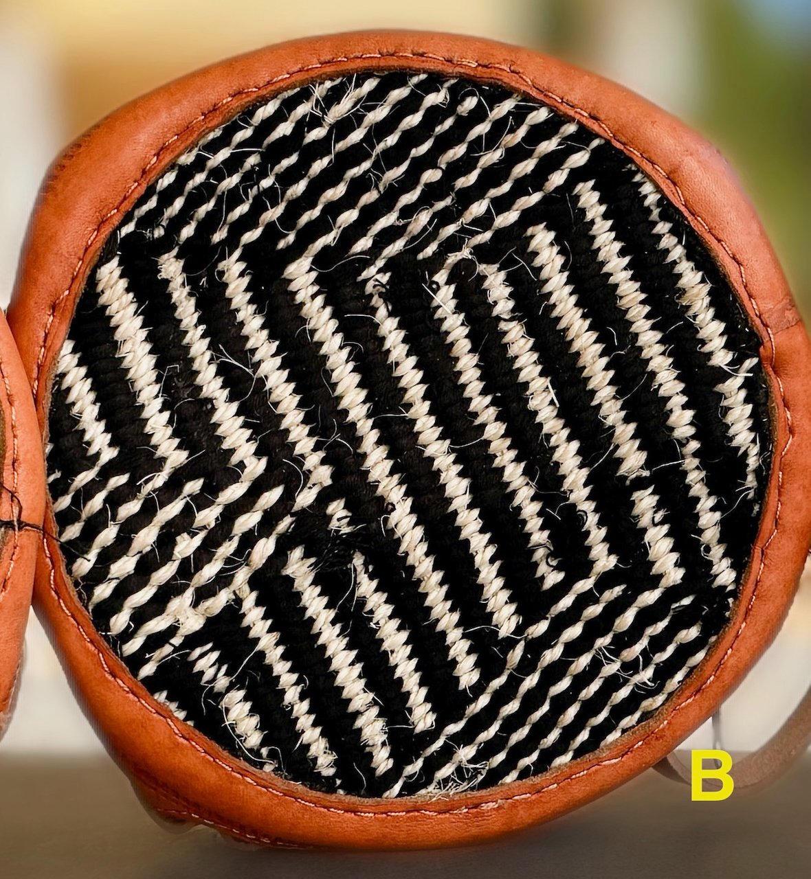 Round Sisal Shoulder Bag