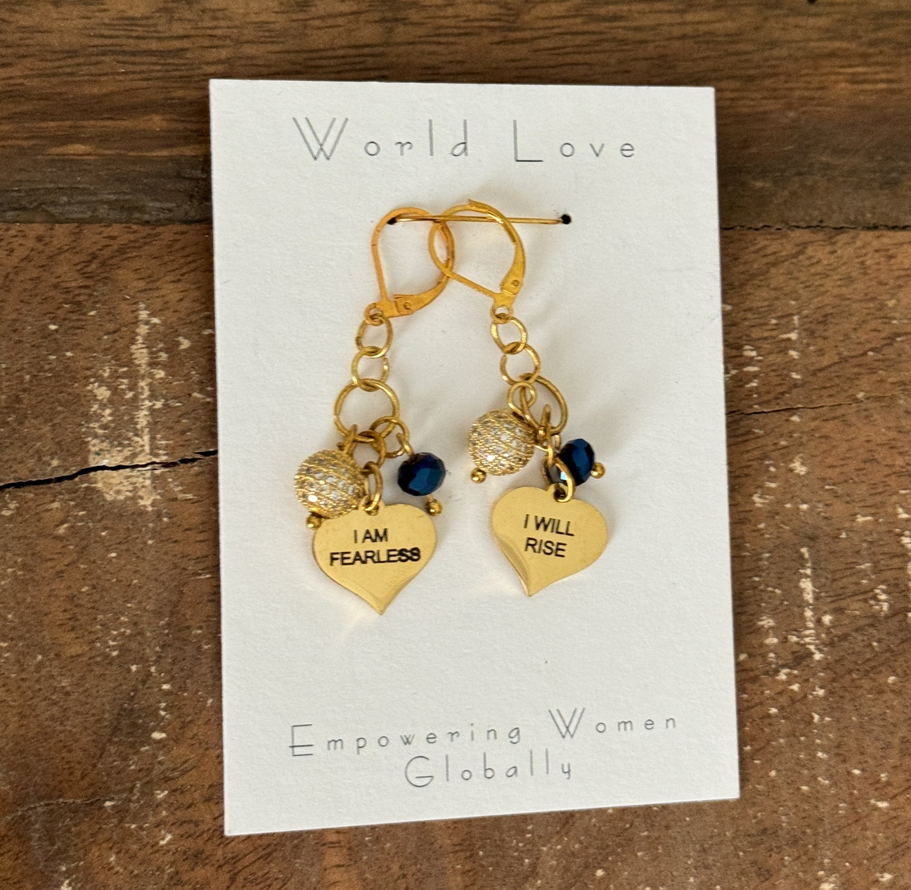 Fearless Earrings: Bold Gold Heart Jewelry Empowering Women Worldwide