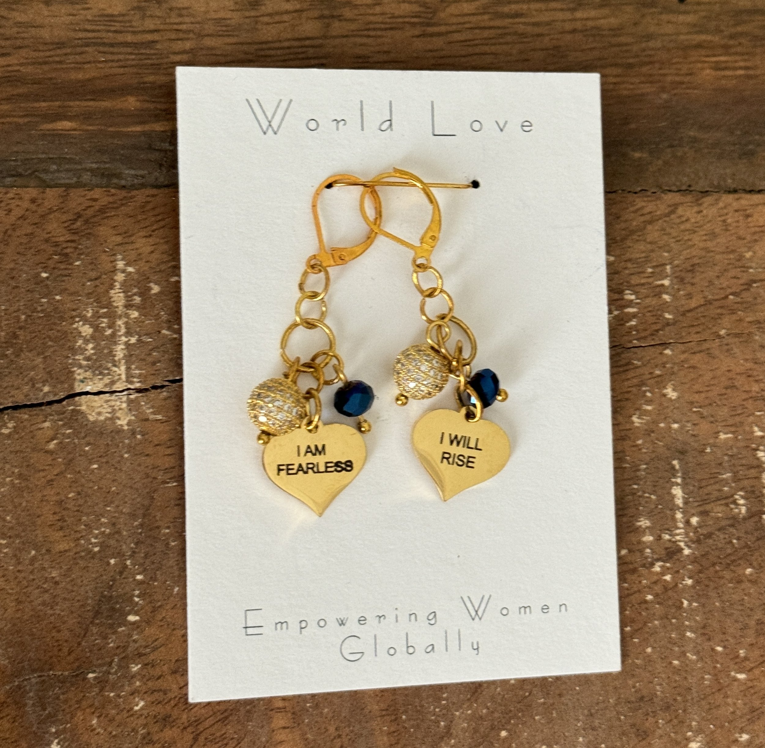Fearless Earrings: Bold Gold Heart Jewelry Empowering Women Worldwide