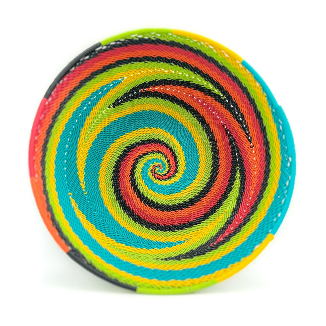 Zulu Telephone Wire Basket – Handwoven South African Cultural Art
