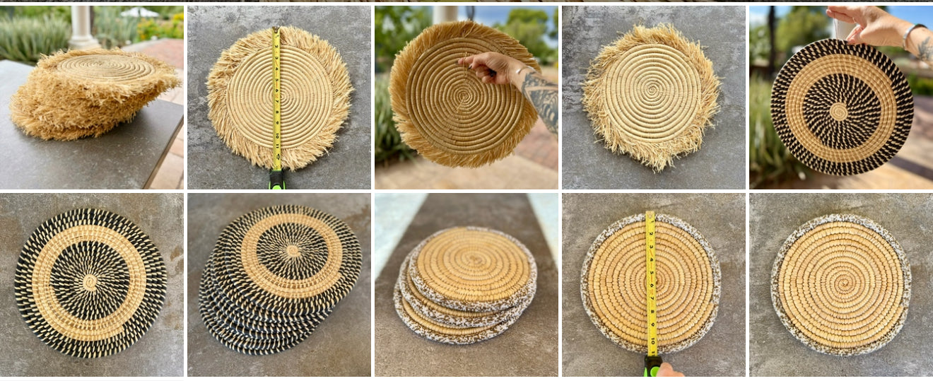 Handwoven Round Decorative Chargers