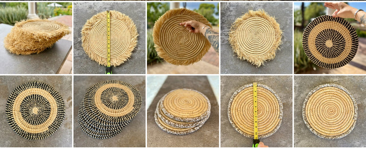 Handwoven Round Decorative Chargers