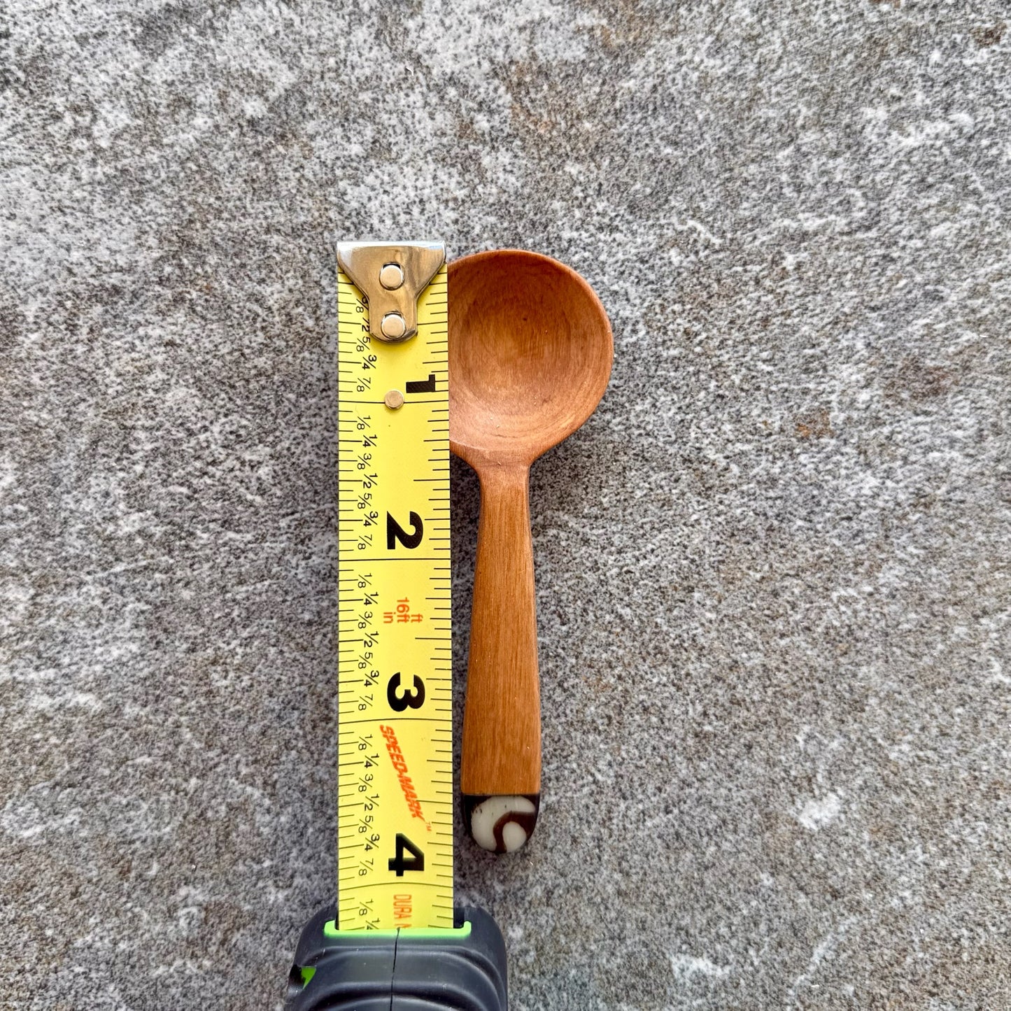 Kenyan Rosewood & Bone Inlay Mini Spoon