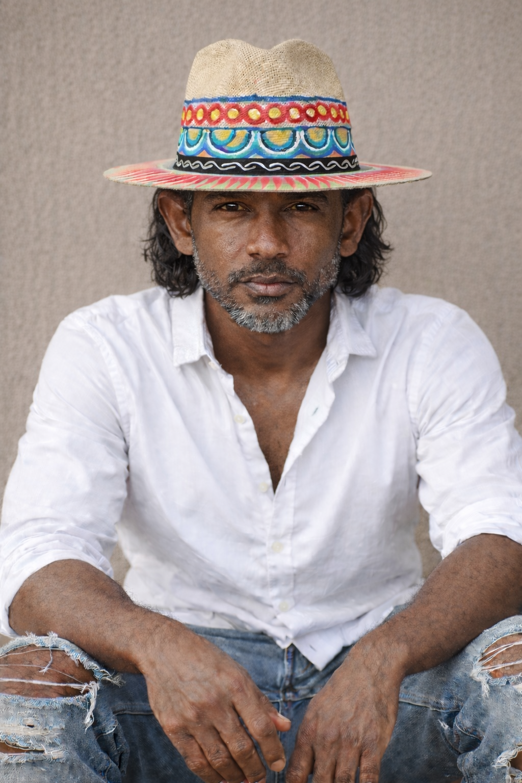Hand painted hat