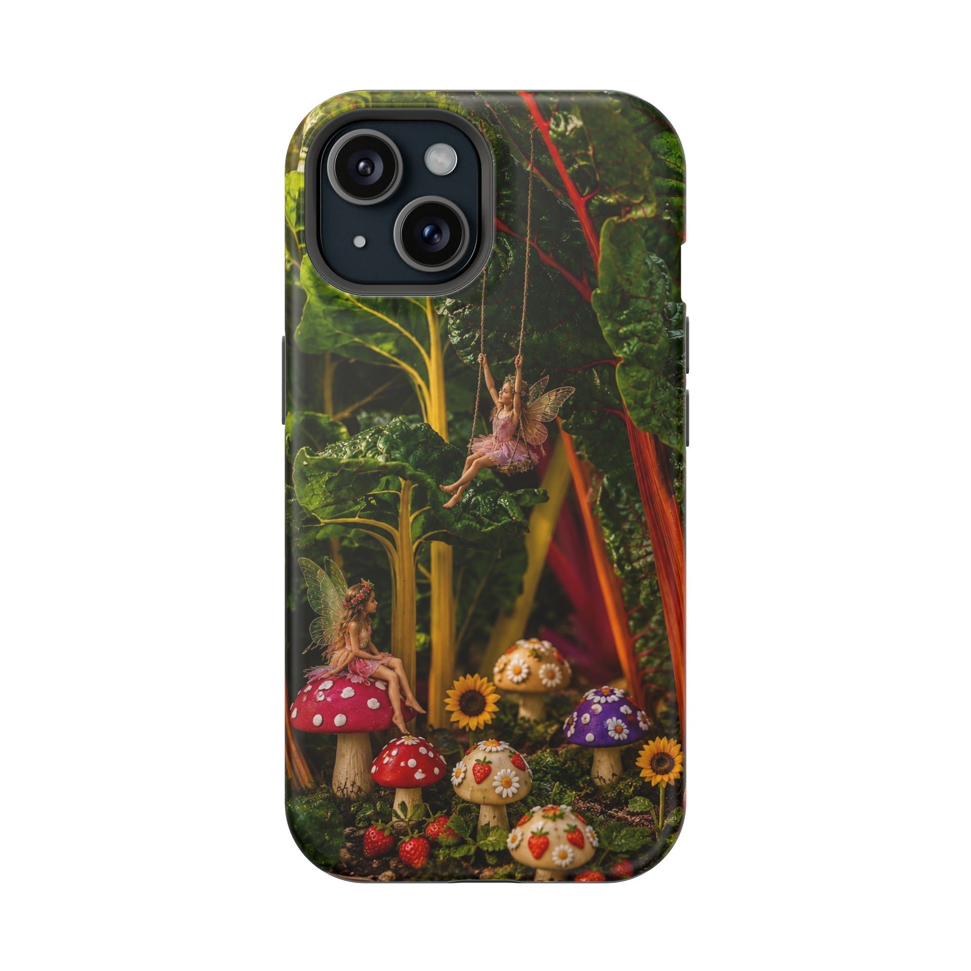 Mushroom Garden Phone Case — Colorful Forest Fantasy Magnetic Impact-Resistant Case
