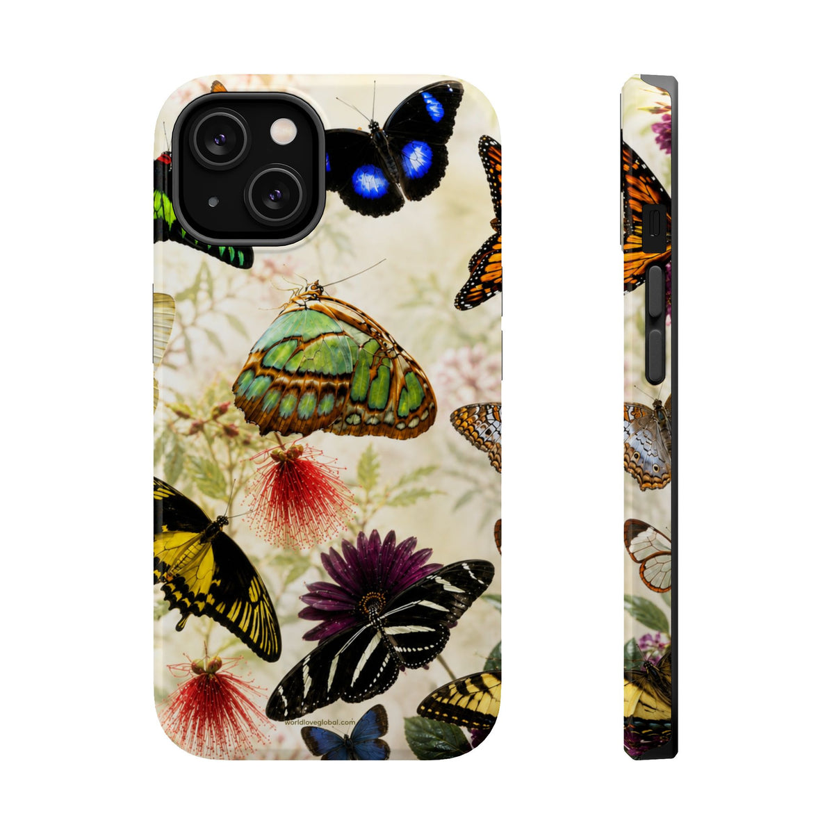Butterfly Garden Magnetic Impact Phone Case — Maggie’s Photo-Real Vintage Floral Protection