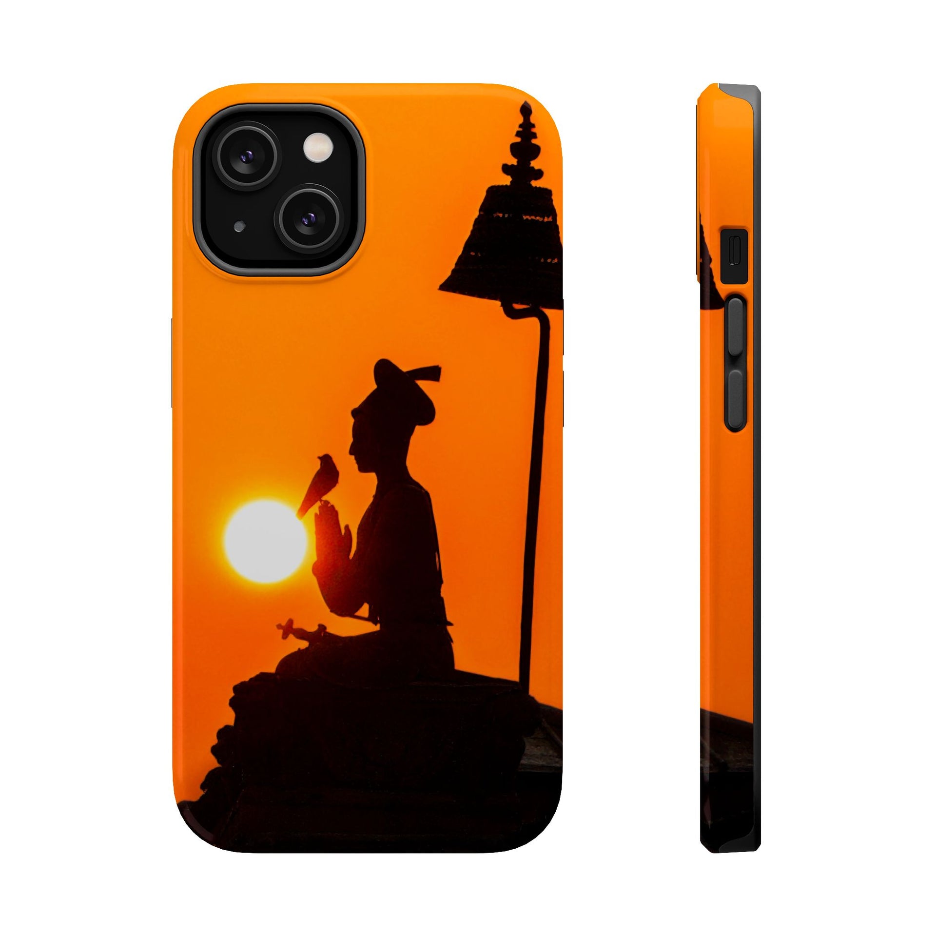 Sunset Silhouette Phone Case — Magnetic Impact‑Resistant iPhone Cover