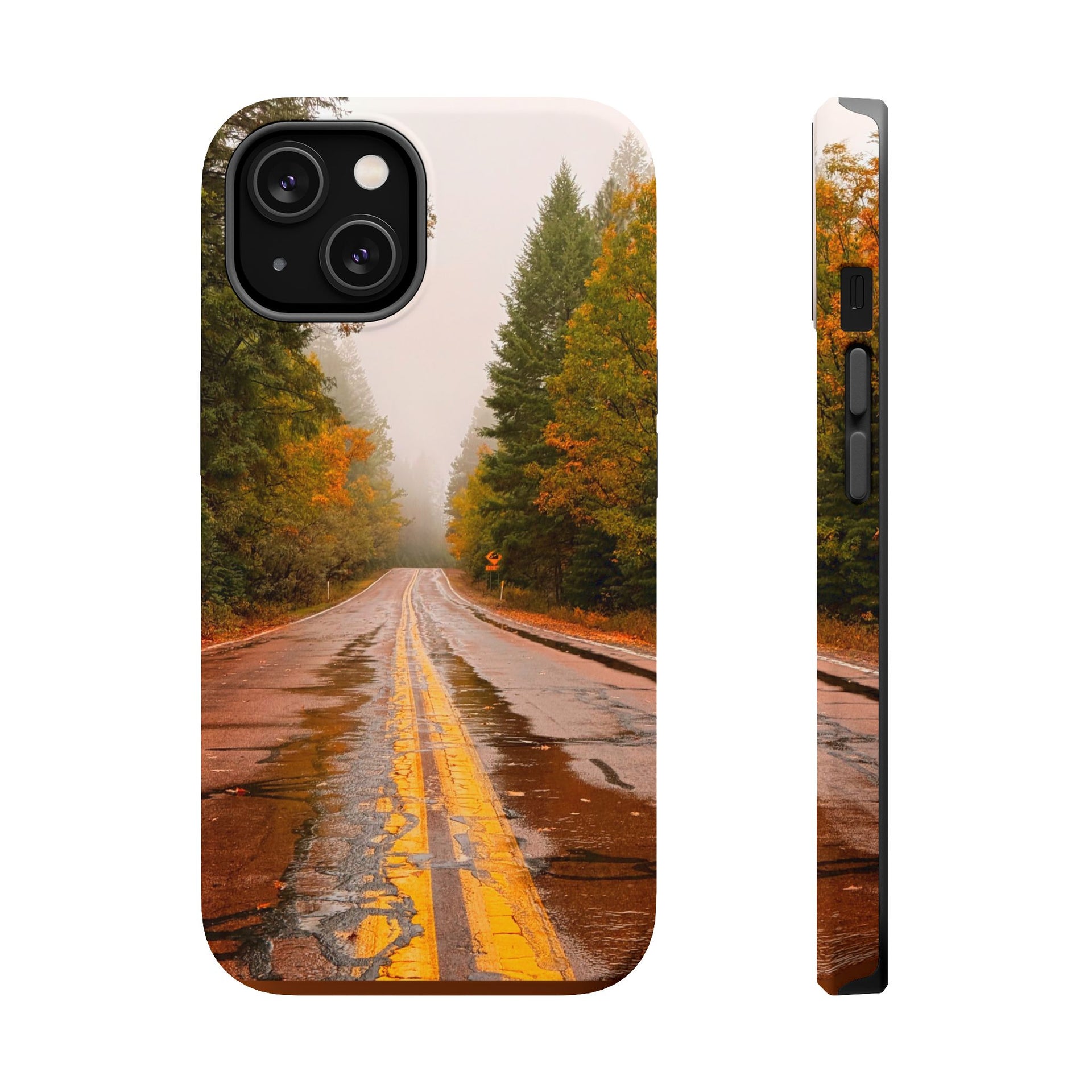 Road Through Autumn Magnetic Impact-Resistant Phone Case
