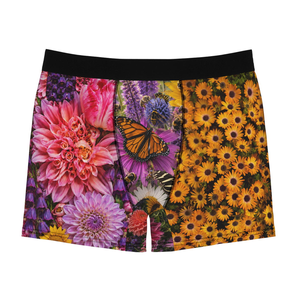 Floral Bloom Boxer Briefs — Men’s All-Over-Print Underwear