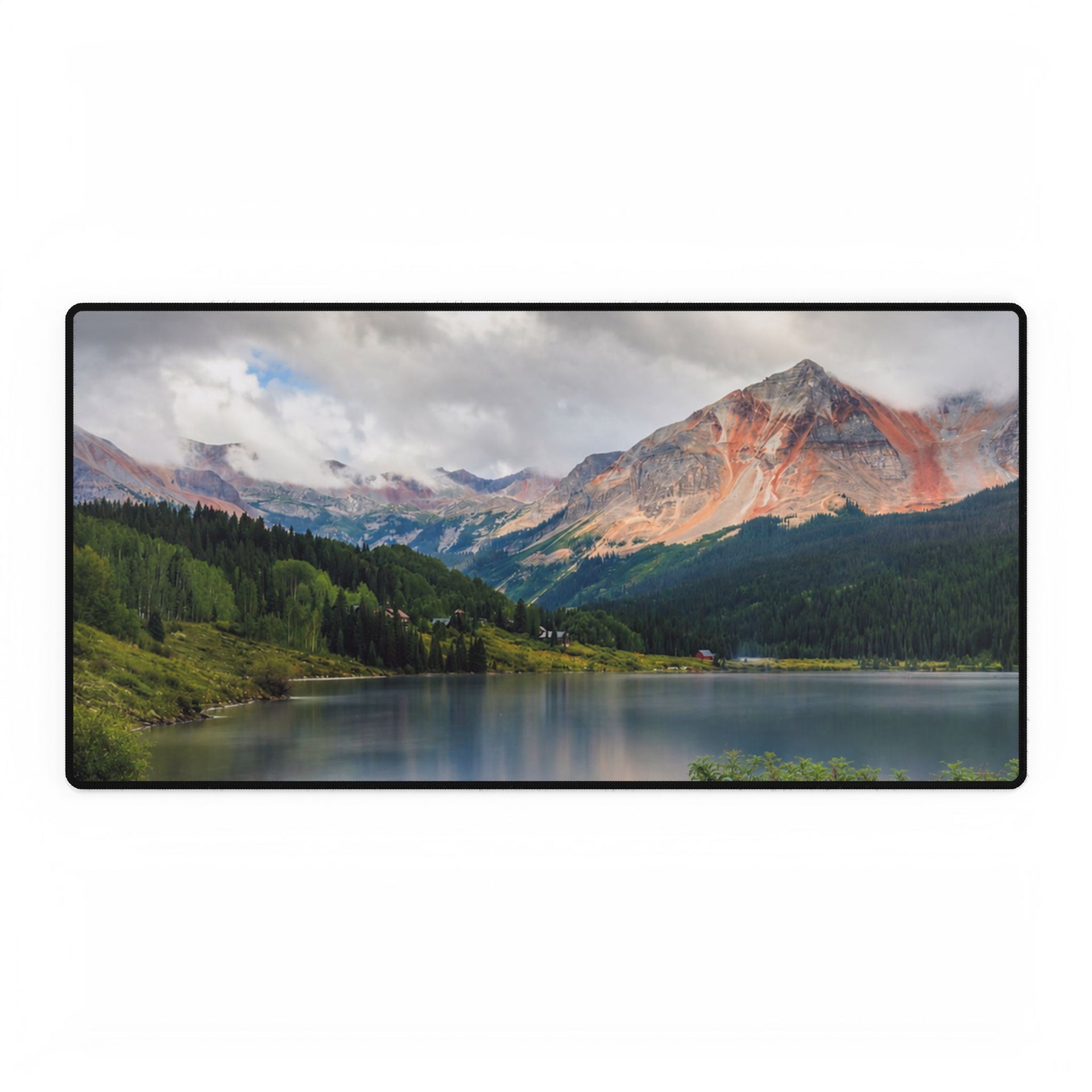 Mountain Lake Desk Mat — Scenic Office Mouse Pad