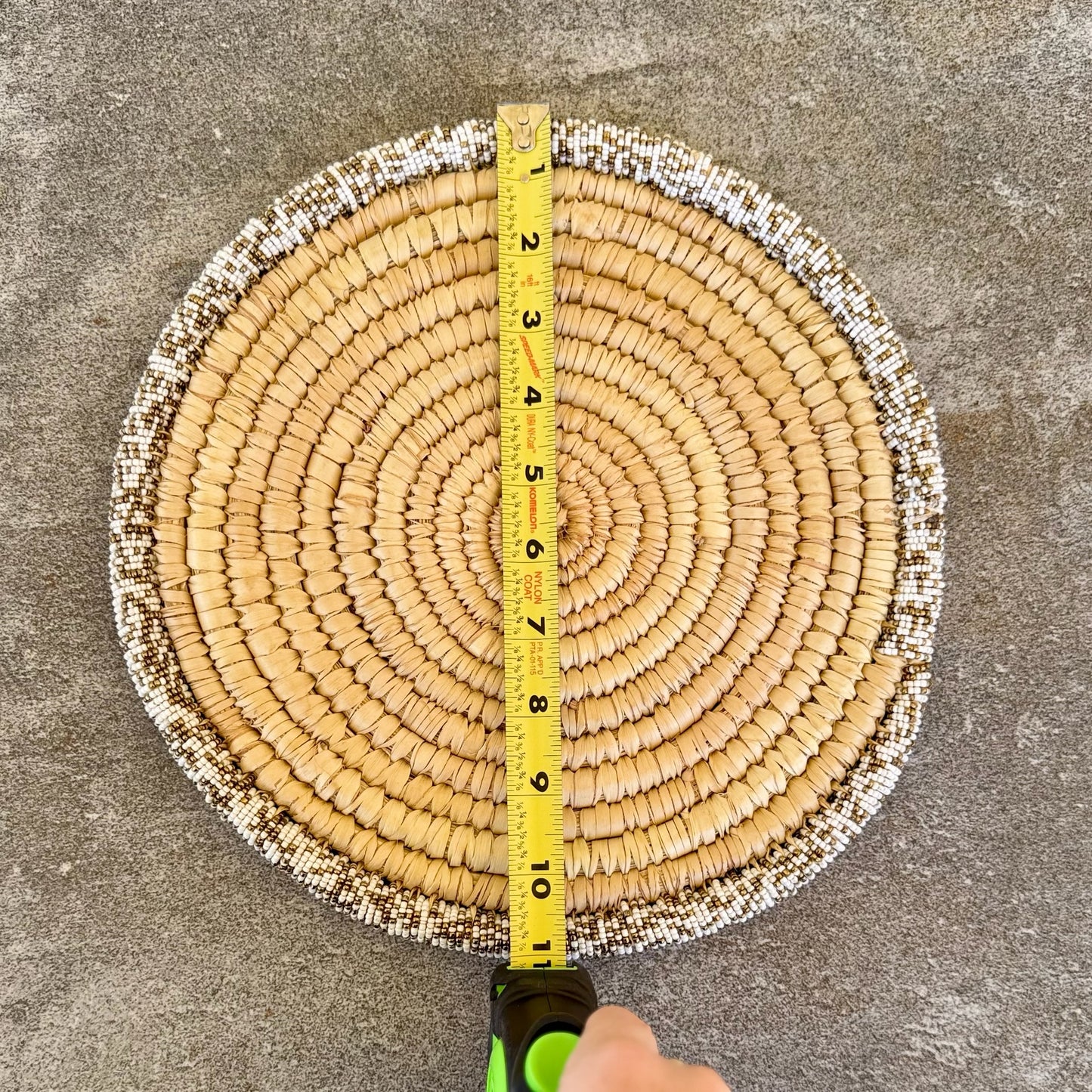 Beaded Woven Charger