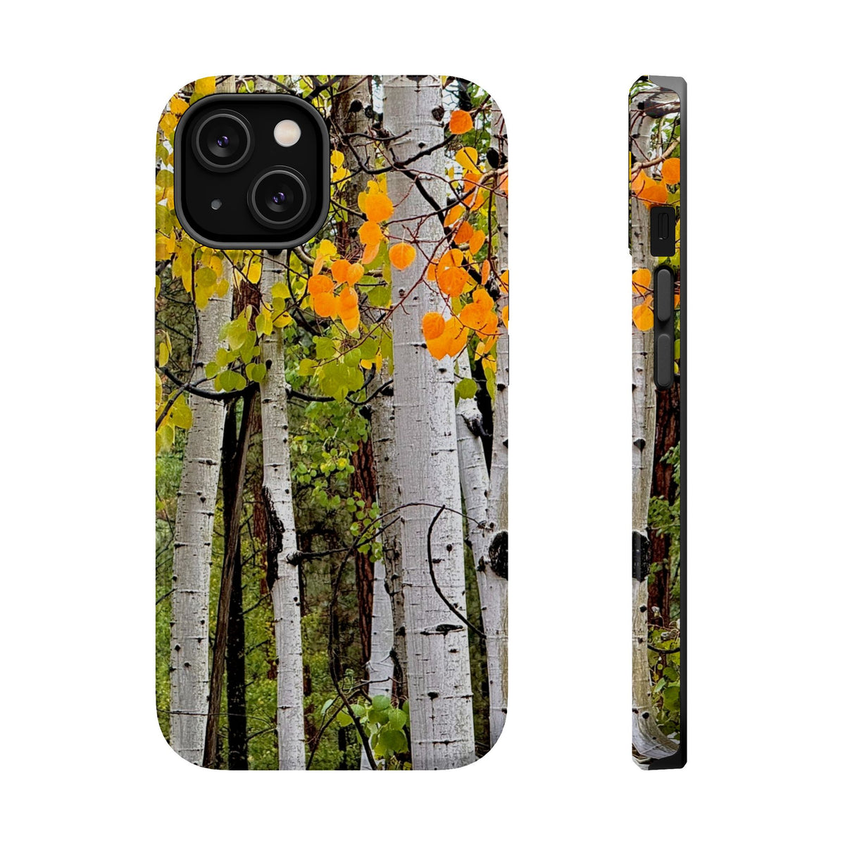 Aspen Forest Magnetic Impact-Resistant Phone Case — Autumn Trees Protective Cover