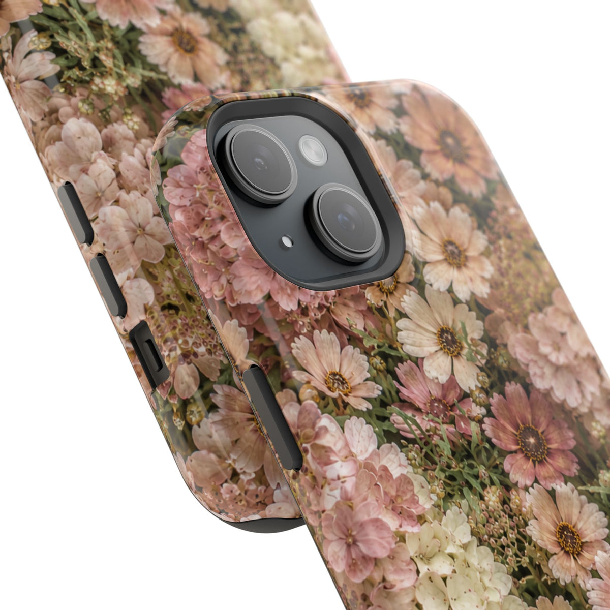 Floral Daisies Magnetic Phone Case — Impact-Resistant iPhone Cover