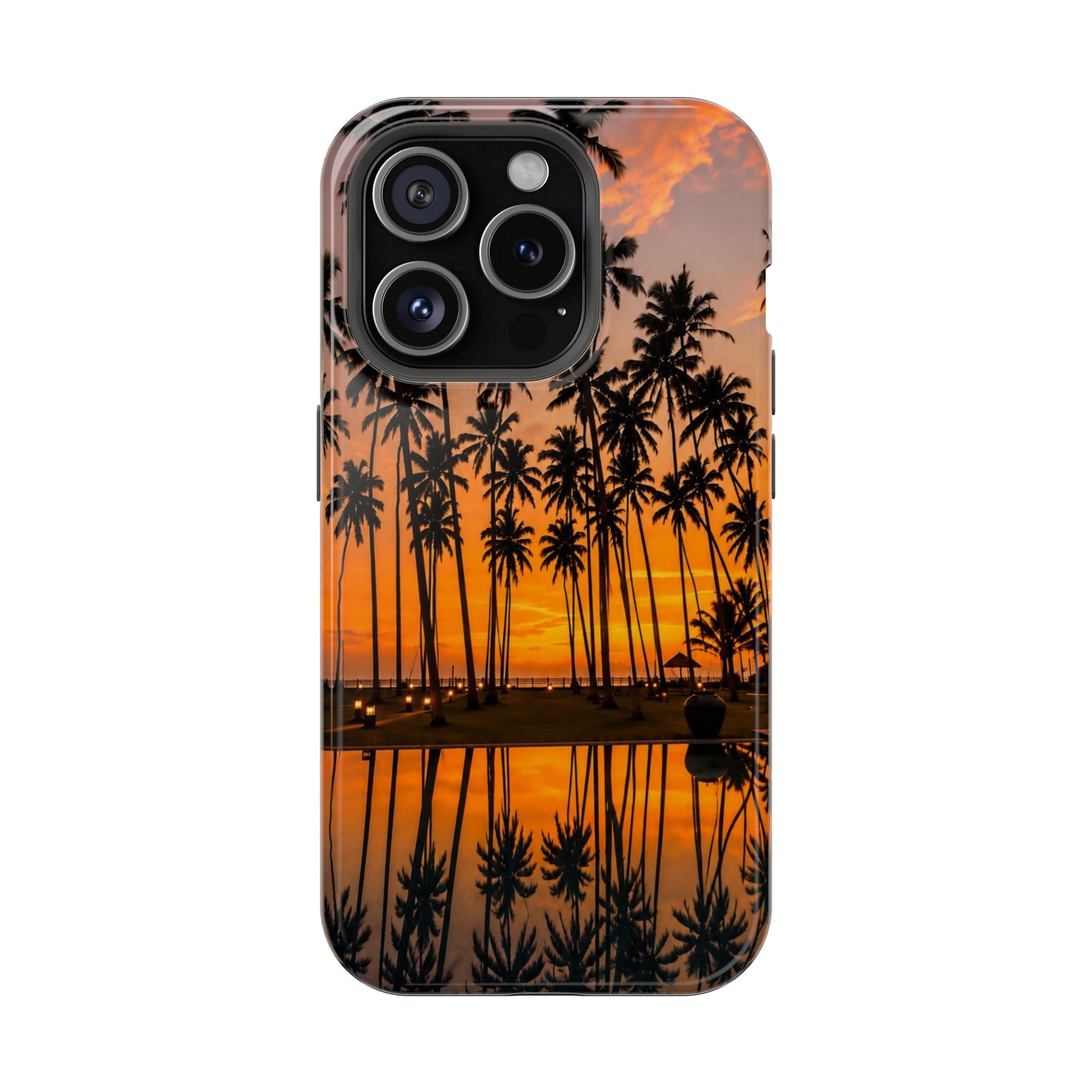 Tropical Sunset Sri LankaPhone Case — Magnetic Impact-Resistant Palm Tree Design