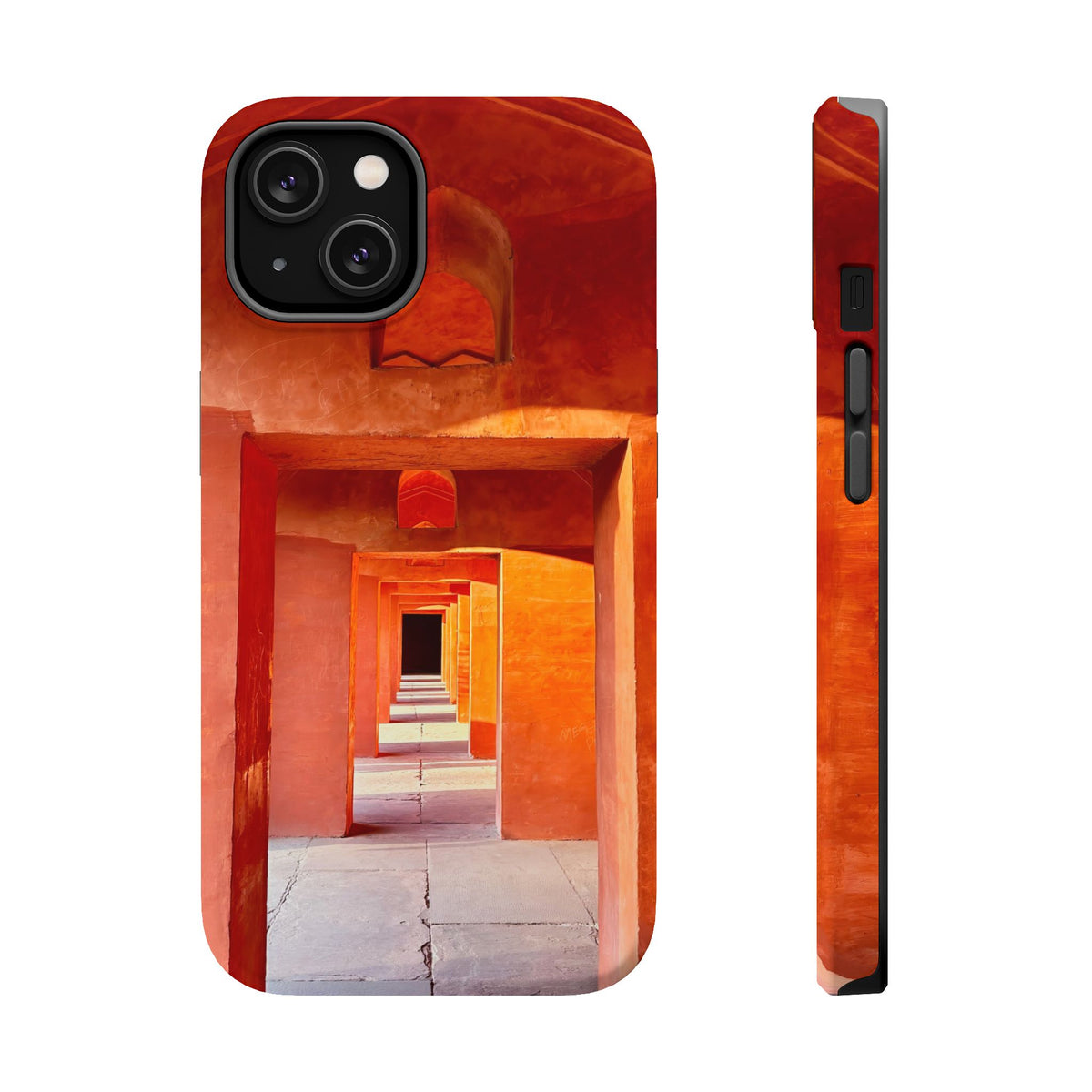 Phone Case — Red Archway Corridor Magnetic Impact-Resistant Case