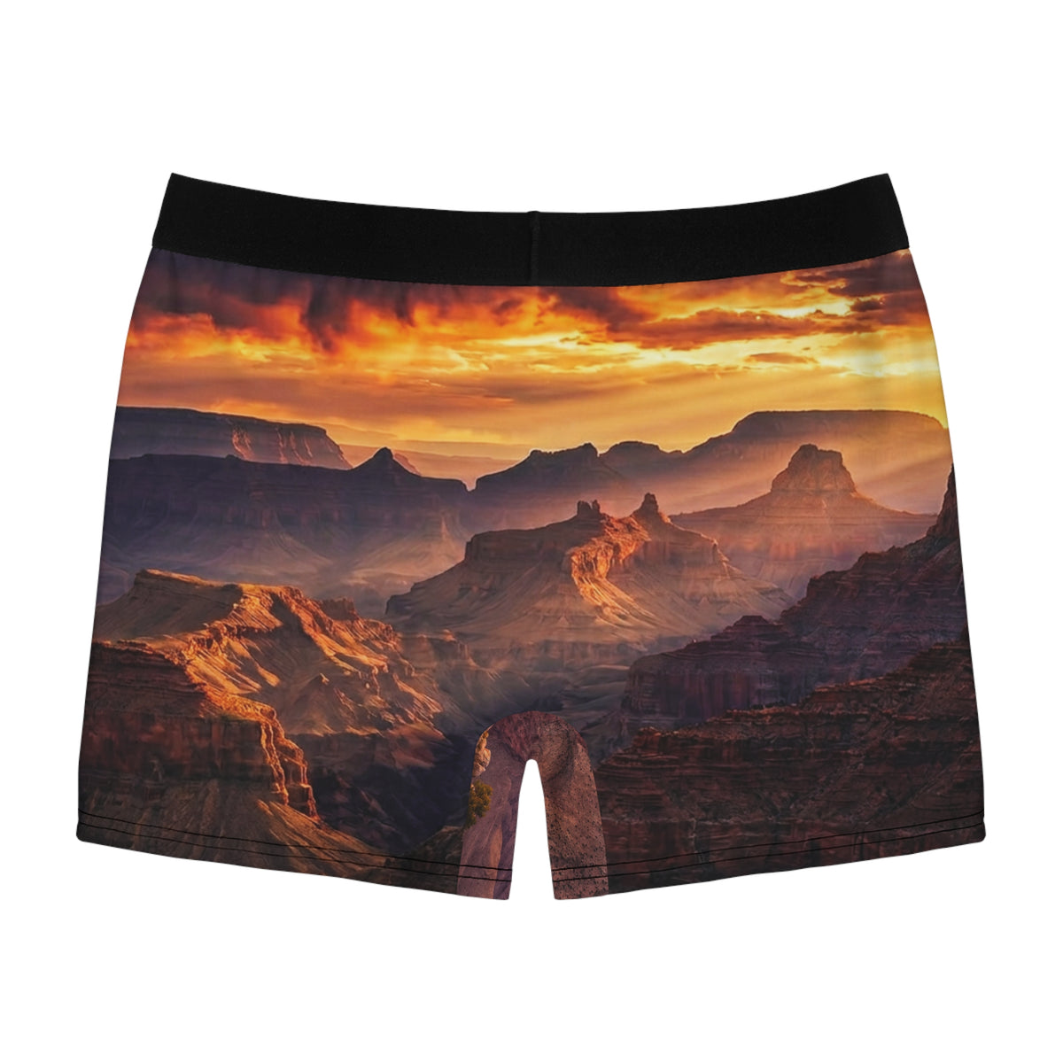 Grand Canyon Sunset Boxer Briefs — Men's All-Over-Print Scenic Underwear