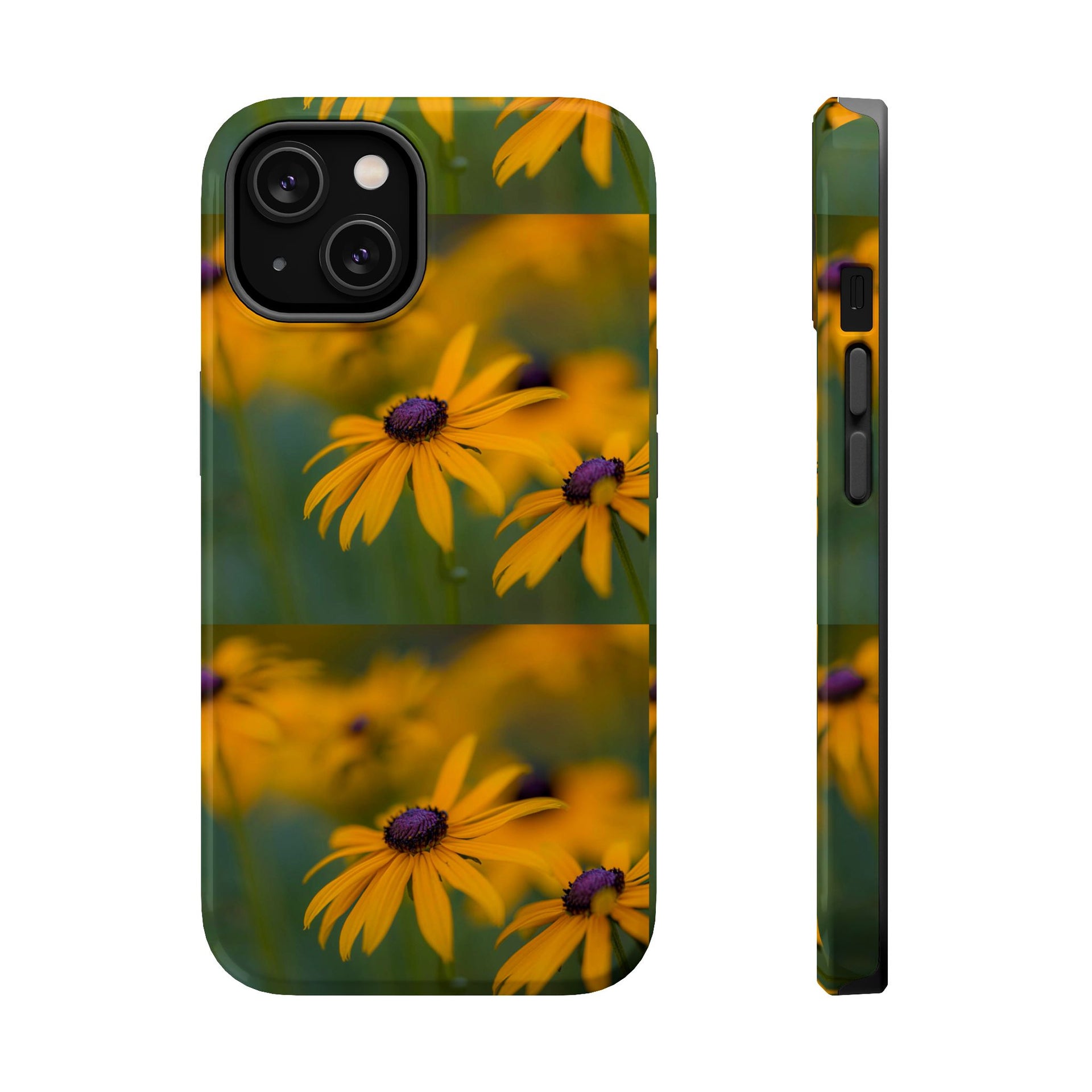 Yellow Black-Eyed Susan Floral Phone Case — Magnetic Impact-Resistant