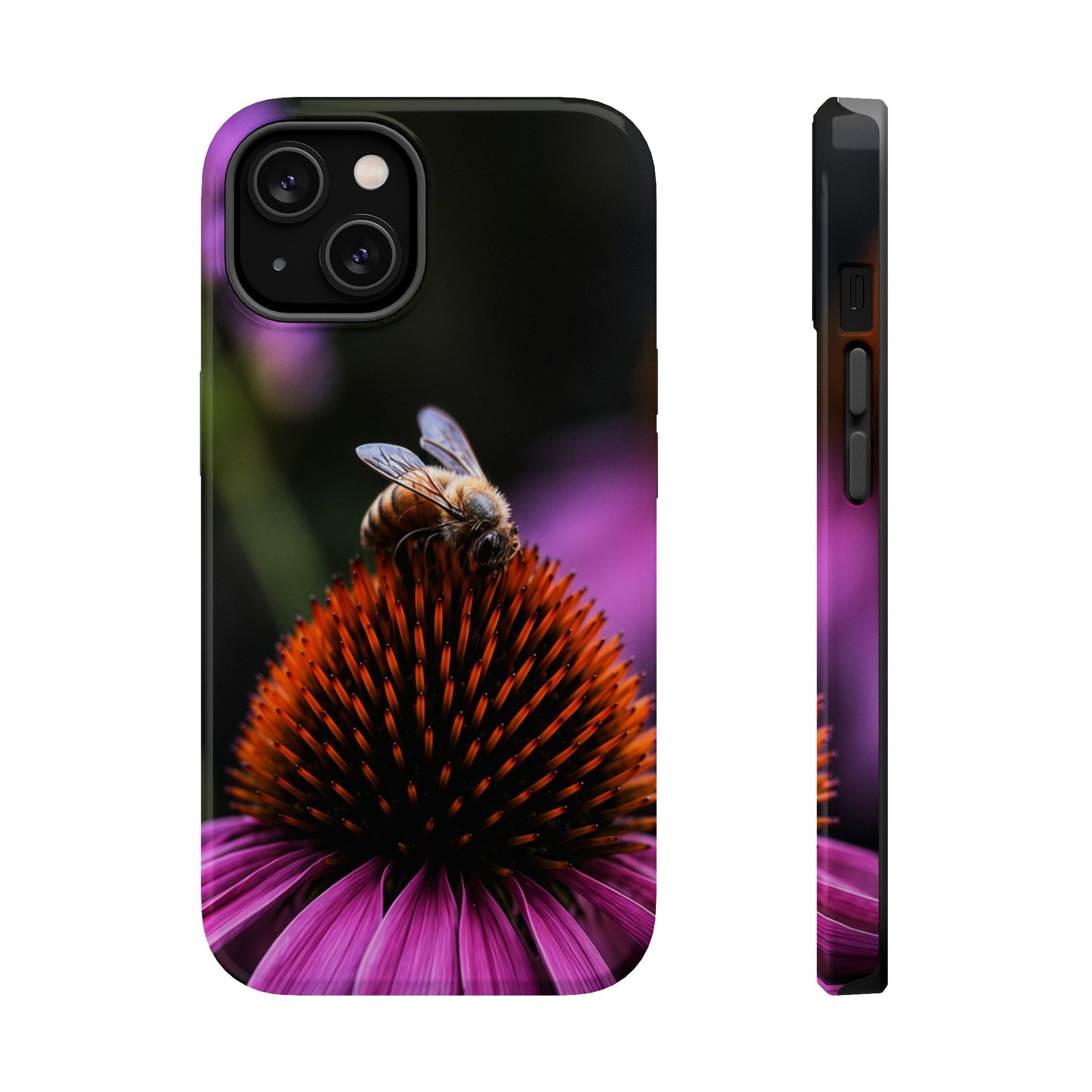 Floral Bee Magnetic Impact-Resistant Phone Case