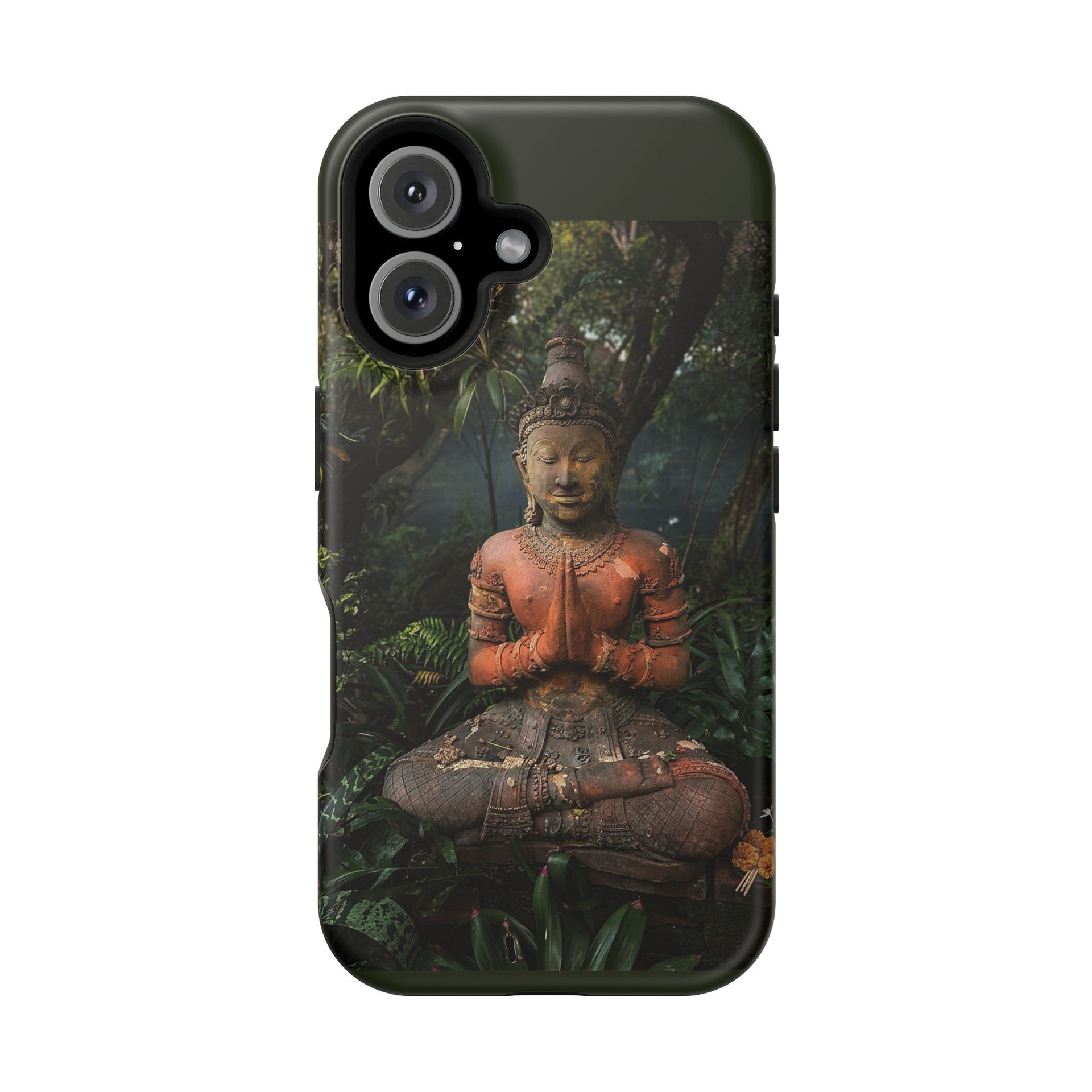 Buddha Statue Magnetic Impact Phone Case — Protective Spiritual Zen Design