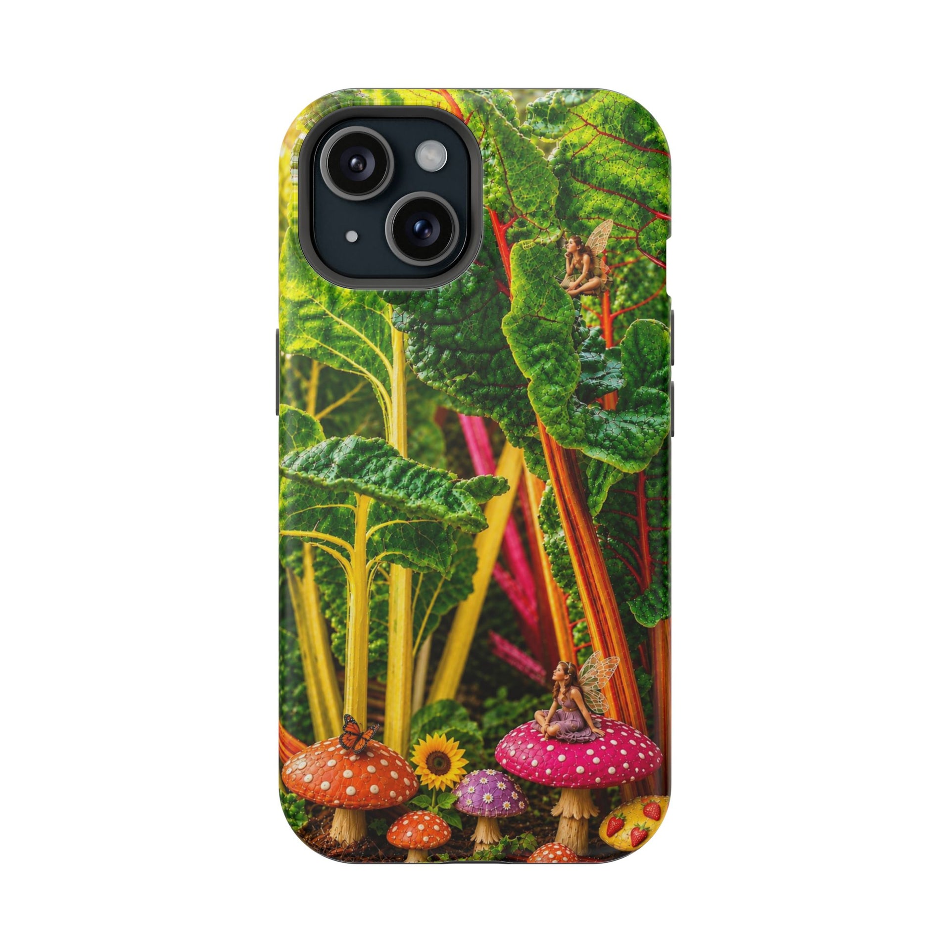 Mushroom Garden Phone Case — Colorful Forest Fantasy Magnetic Impact-Resistant Case