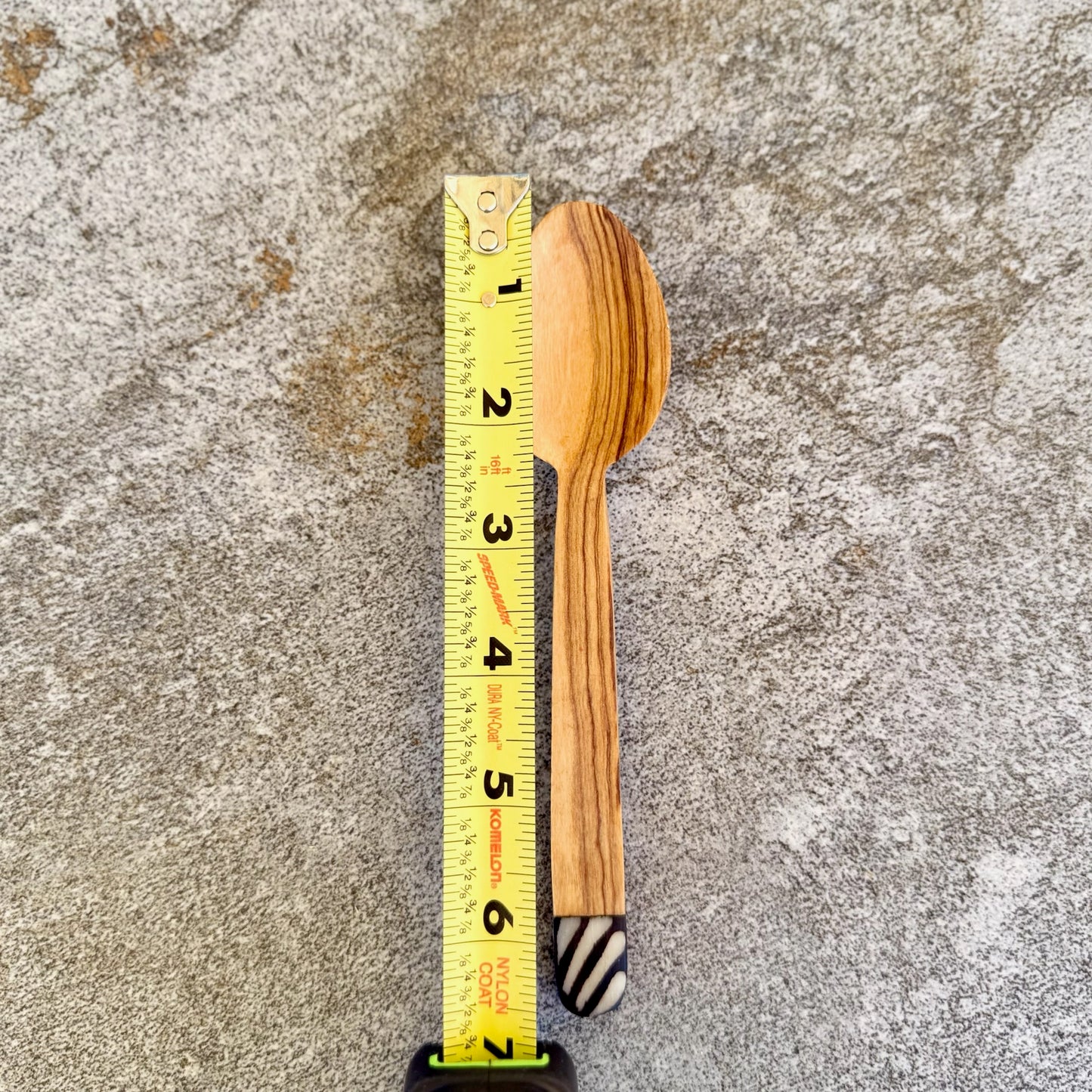 Kenyan Rosewood Spoon with Bone-Tipped Inlay