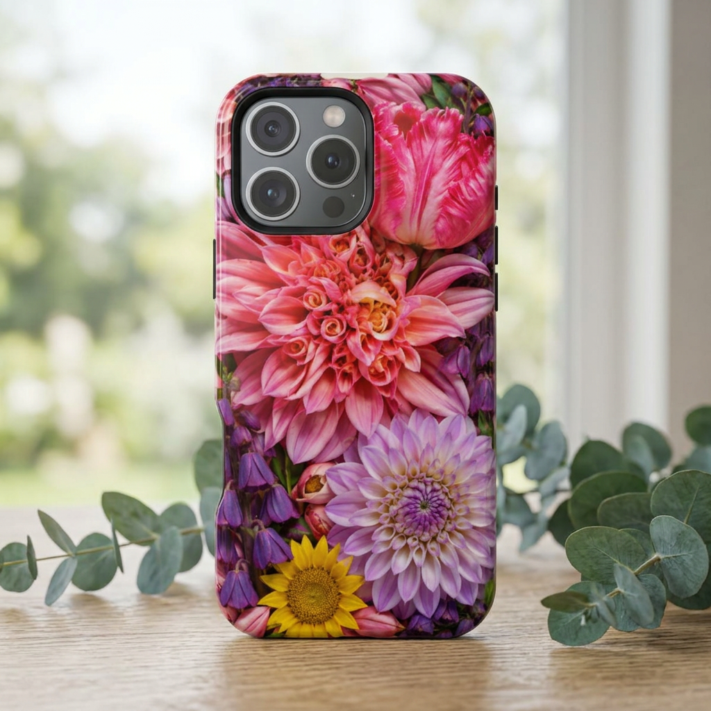 Floral Burst Magnetic Phone Case — Maggie’s Photo Floral Impact-Resistant iPhone & Samsung Cover
