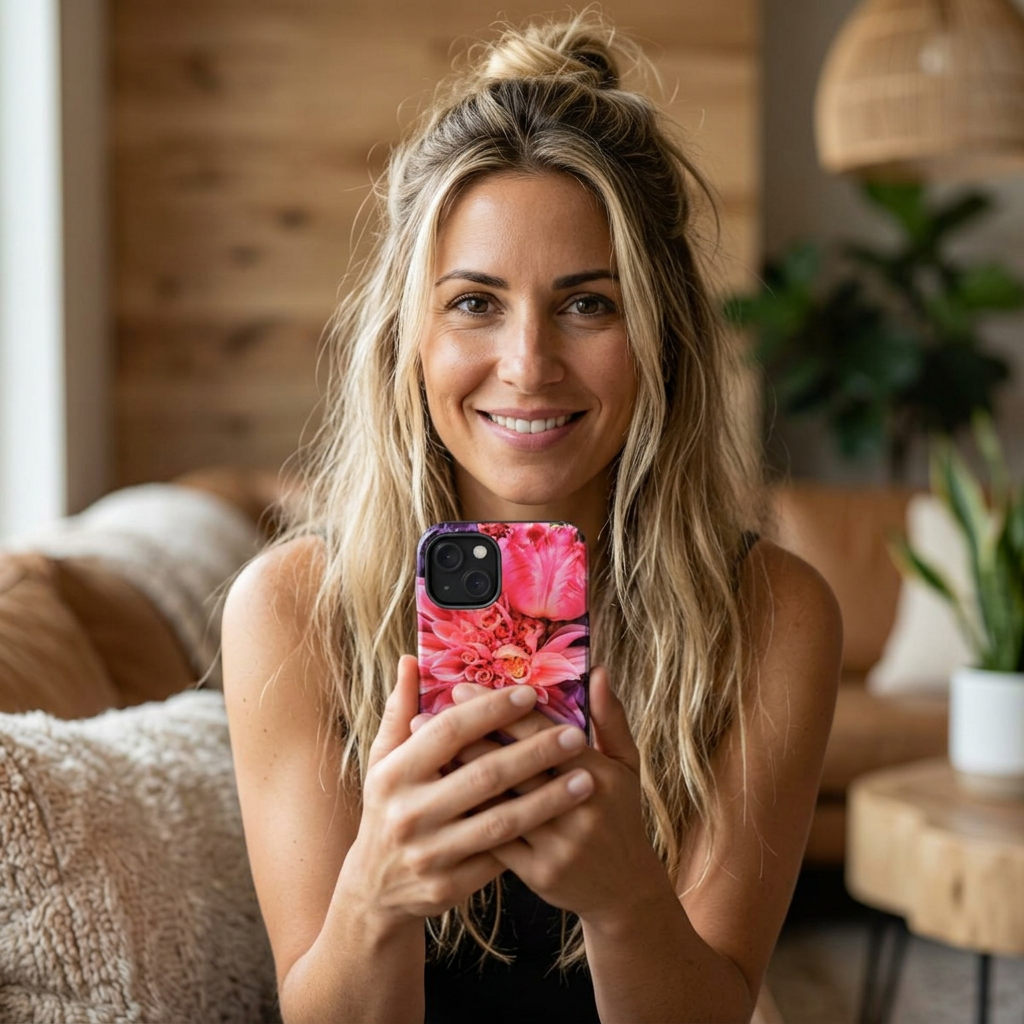 Floral Burst Magnetic Phone Case — Maggie’s Photo Floral Impact-Resistant iPhone & Samsung Cover