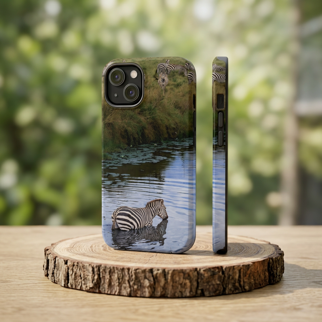 Zebra Safari Magnetic Impact-Resistant Phone Case — Photo by Maggie