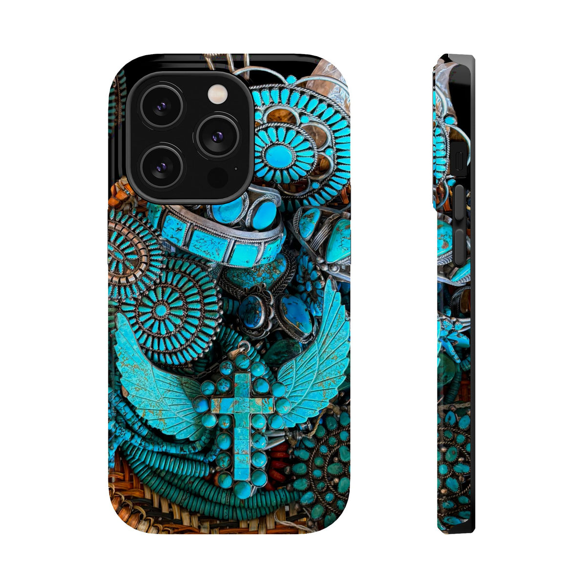 Turquoise Southwestern Jewelry Magnetic Phone Case — Maggie’s Collection