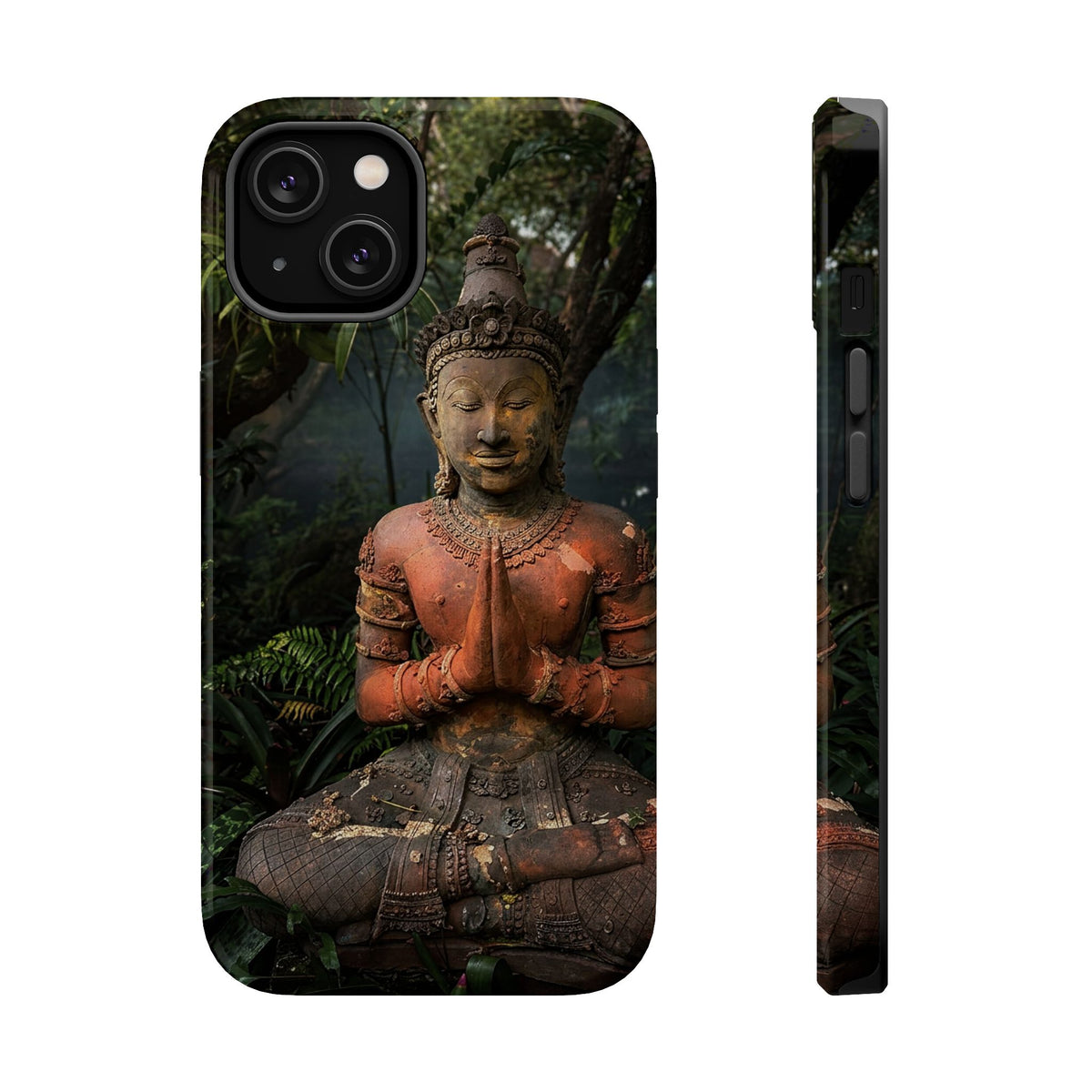 Buddha Statue Magnetic Phone Case — Impact‑Resistant Zen Protective Case