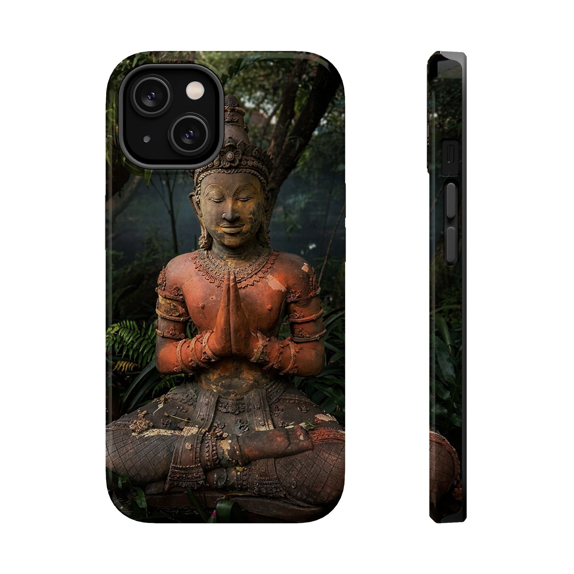 Buddha Statue Magnetic Phone Case — Impact‑Resistant Zen Protective Case
