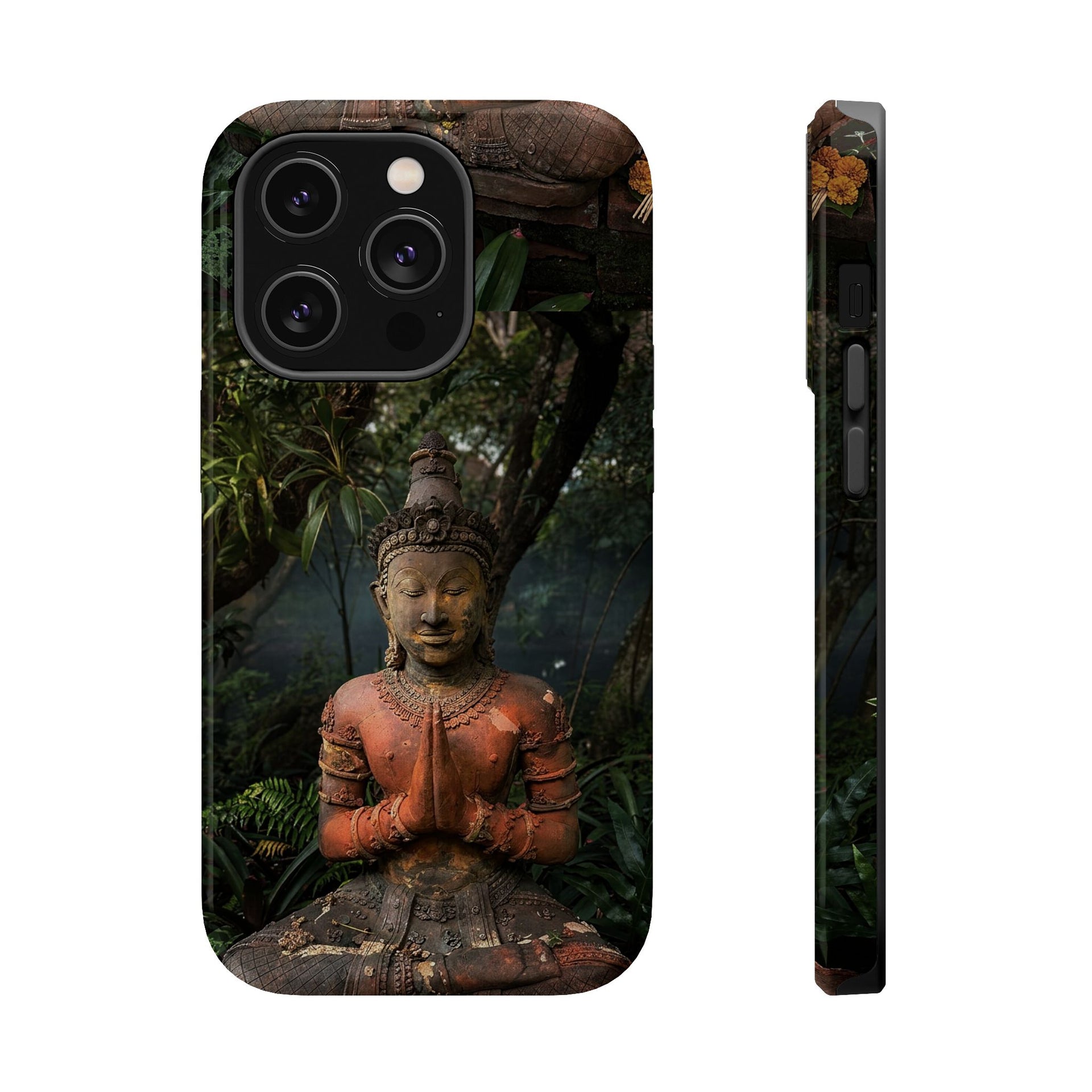 Buddha Meditation Phone Case — Magnetic Impact-Resistant iPhone Cover