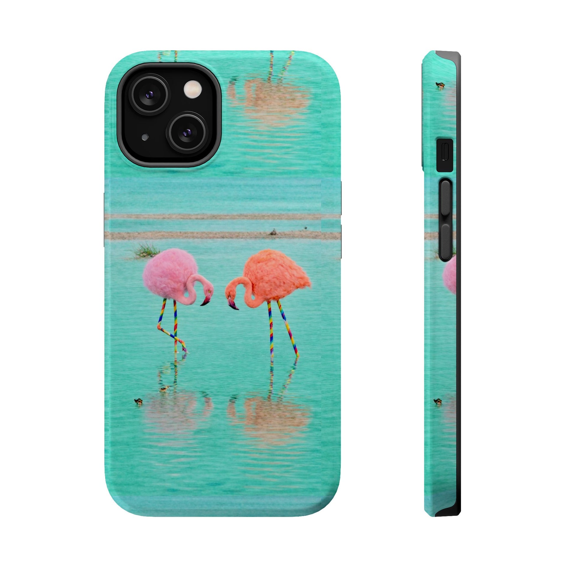 Flamingo Reflection Magnetic Impact Phone Case