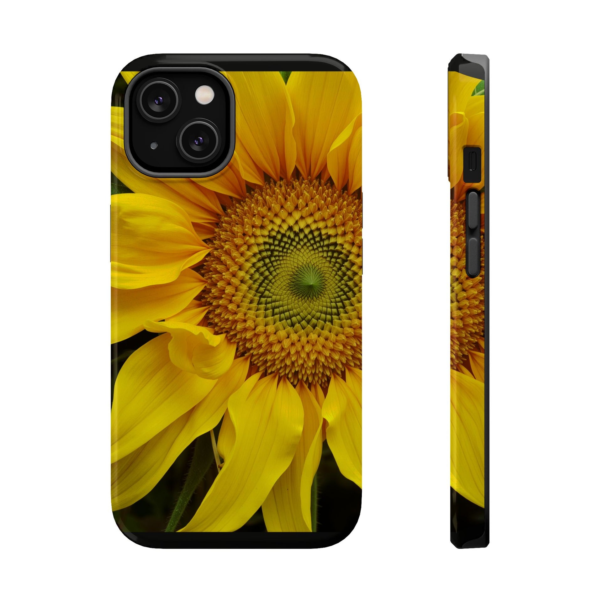 Sunflower Magnetic Impact Phone Case — Shockproof Floral iPhone Cover