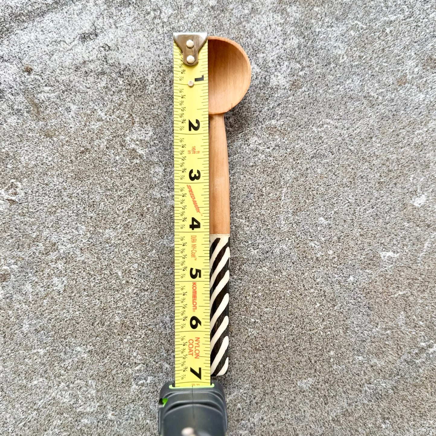 Kenyan Rosewood & Bone Inlay Spoon