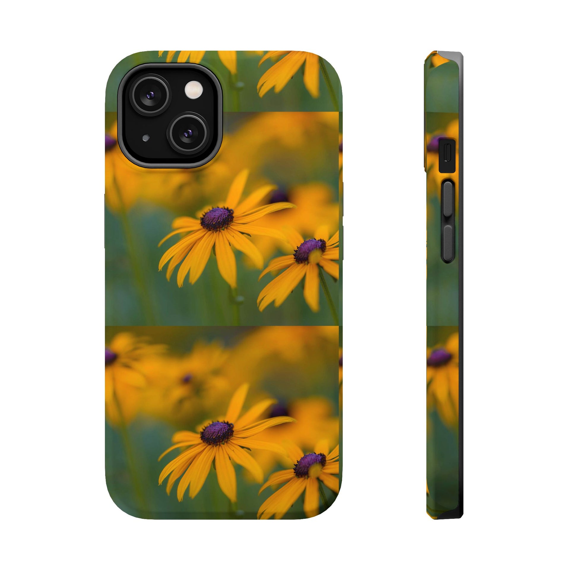 Yellow Black-Eyed Susan Floral Phone Case — Magnetic Impact-Resistant