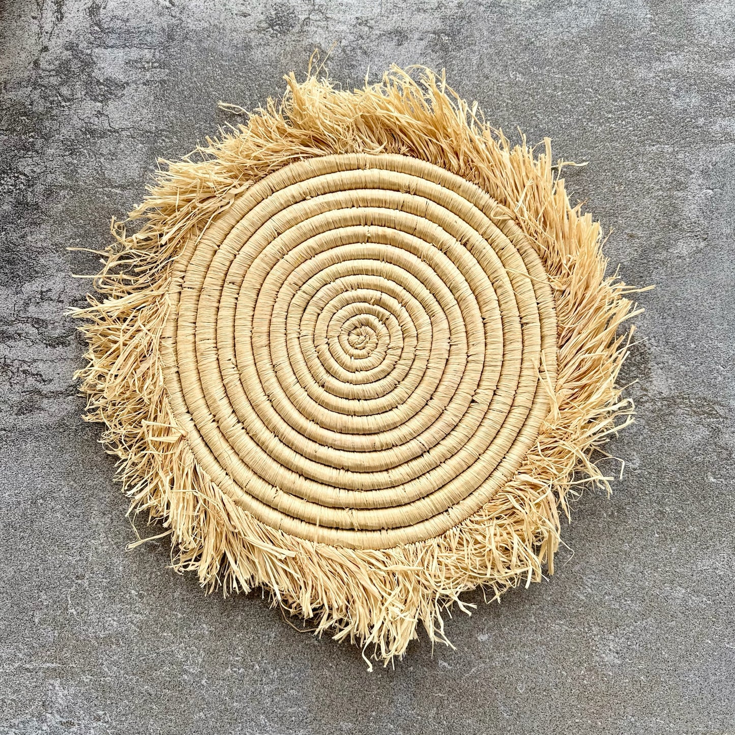 Raffia-Edge Woven Charger