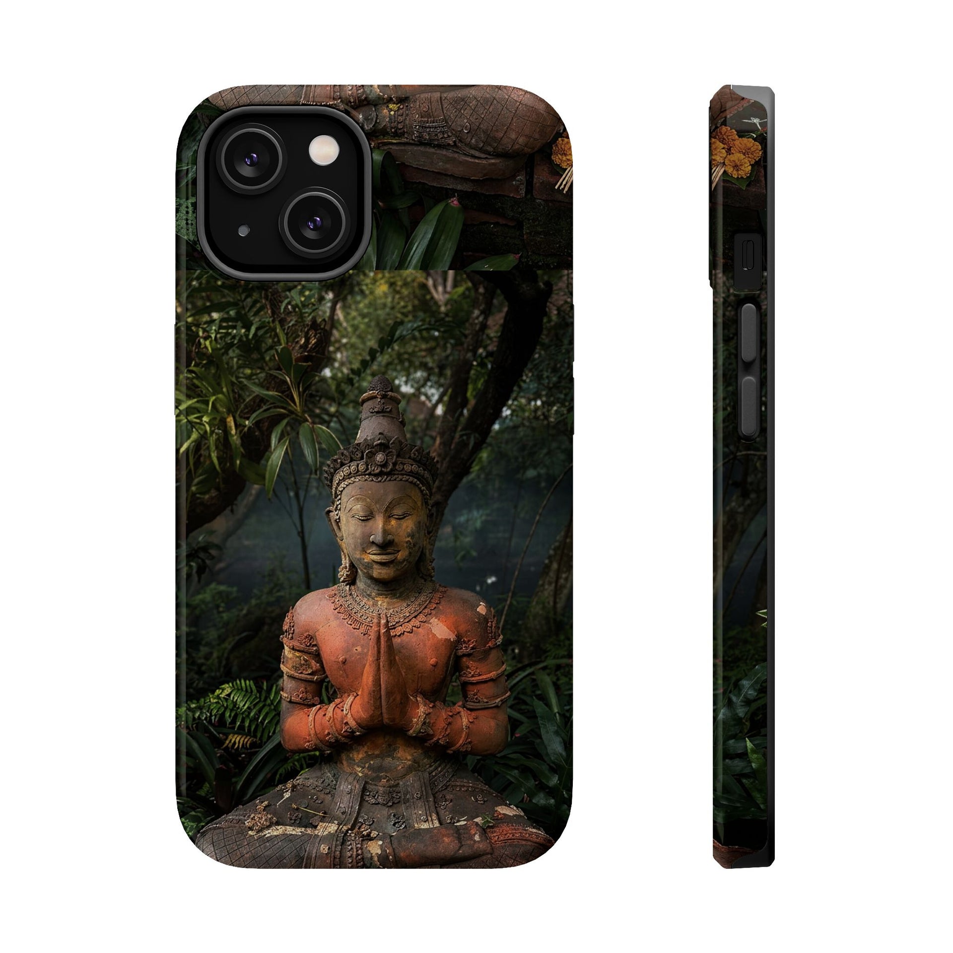 Buddha Meditation Phone Case — Magnetic Impact-Resistant iPhone Cover