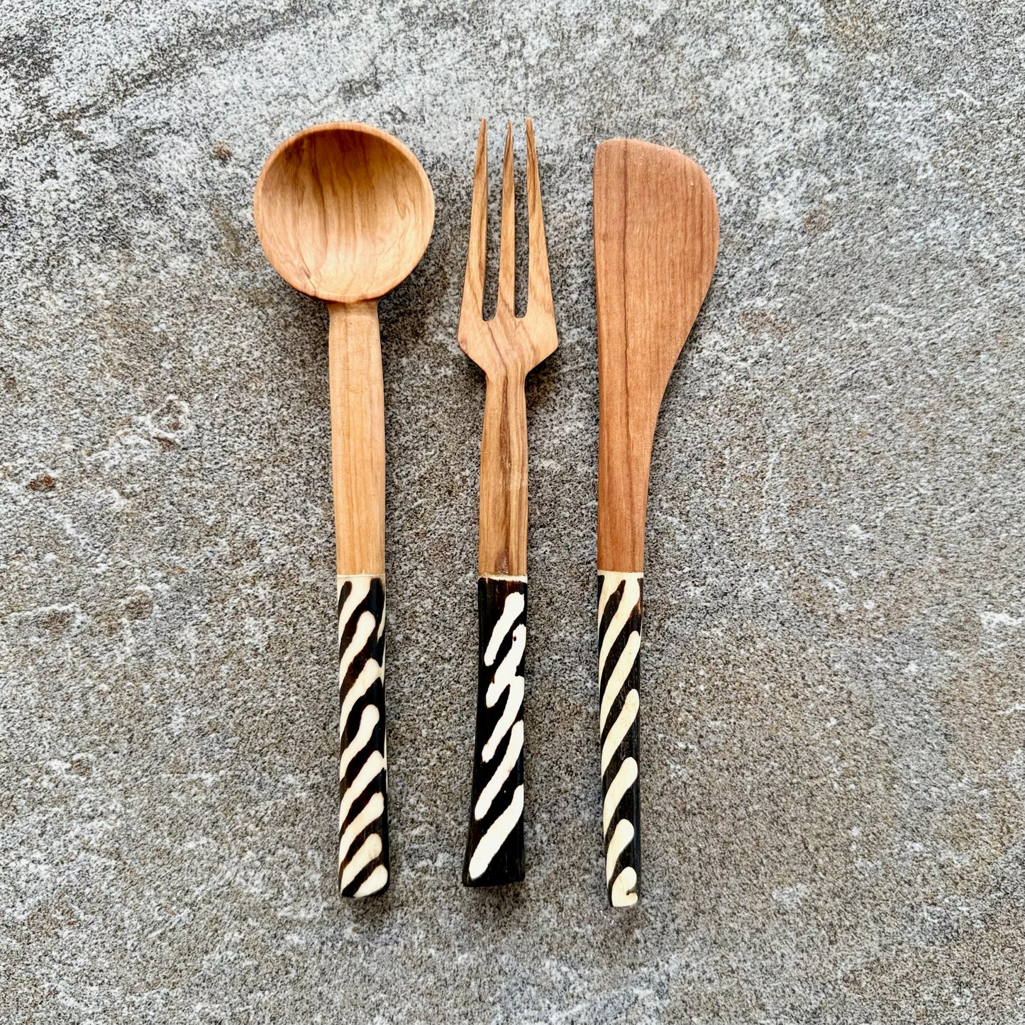 Kenyan Rosewood & Bone Inlay Spreader 