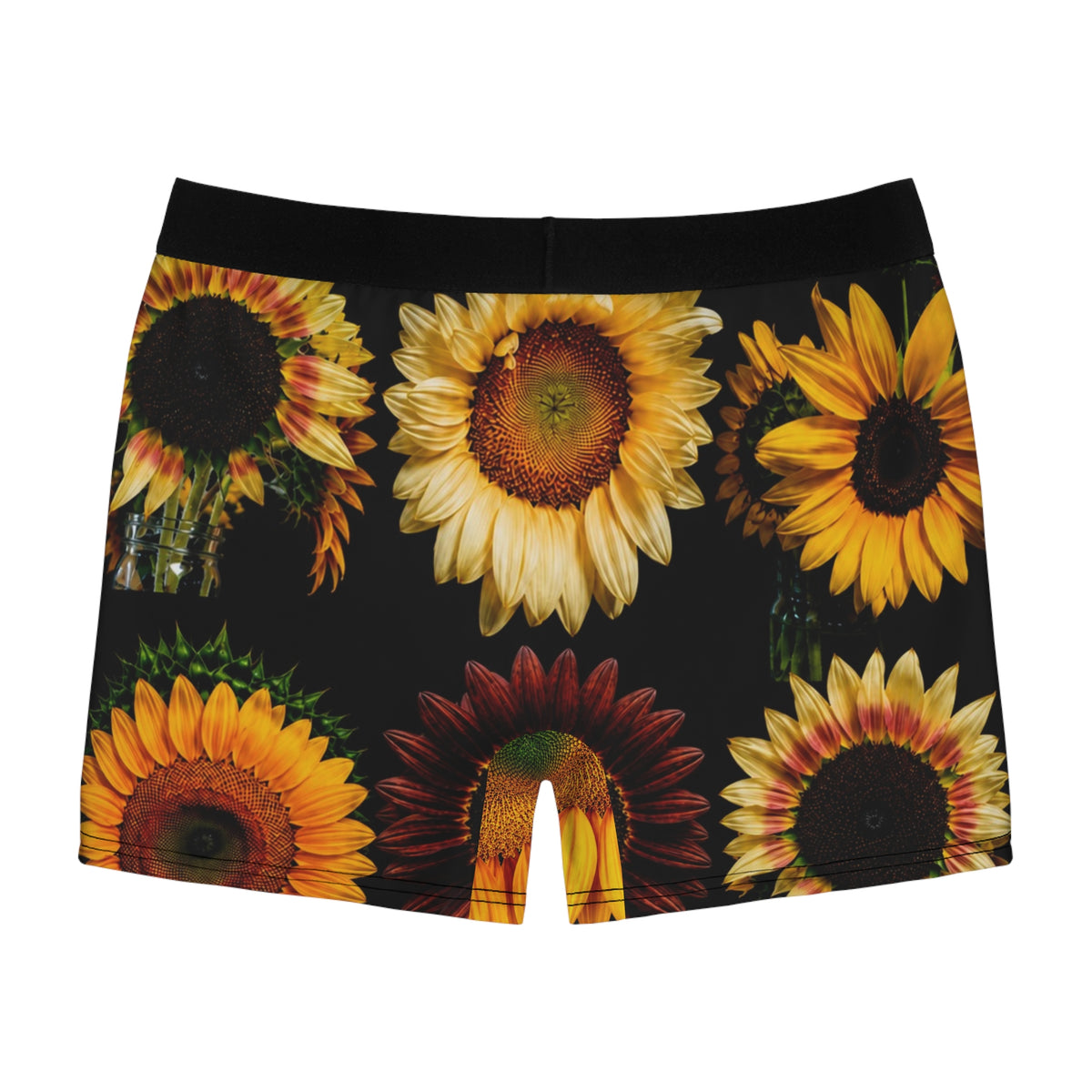 Sunflower Boxer Briefs — Bright Floral Men's Underwear