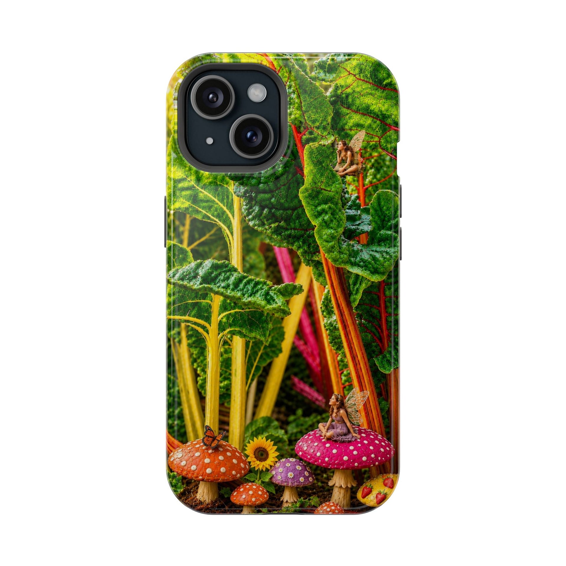Mushroom Garden Phone Case — Colorful Forest Fantasy Magnetic Impact-Resistant Case