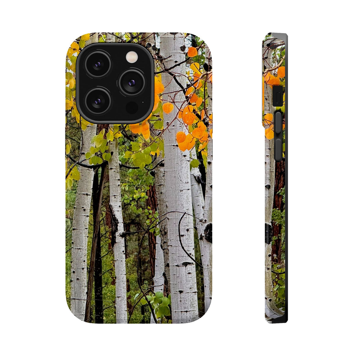 Aspen Forest Magnetic Impact-Resistant Phone Case — Autumn Trees Protective Cover